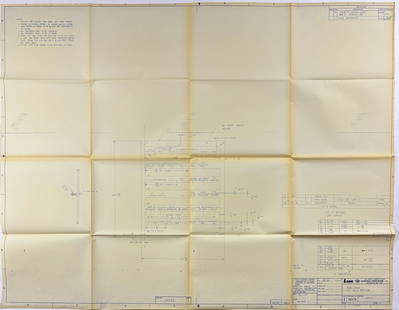 Link Panel Blank for ECS Valve Position – Likely Pre-Apollo 11: NASA / LINK-GENERAL PRECISION SYSTEMS, INC. – Systems Division, Binghamton, New York Panel Blank: ECS Valve Position (Sheet 3 of 3) Original “Design Controlled” master drawing, Document No.