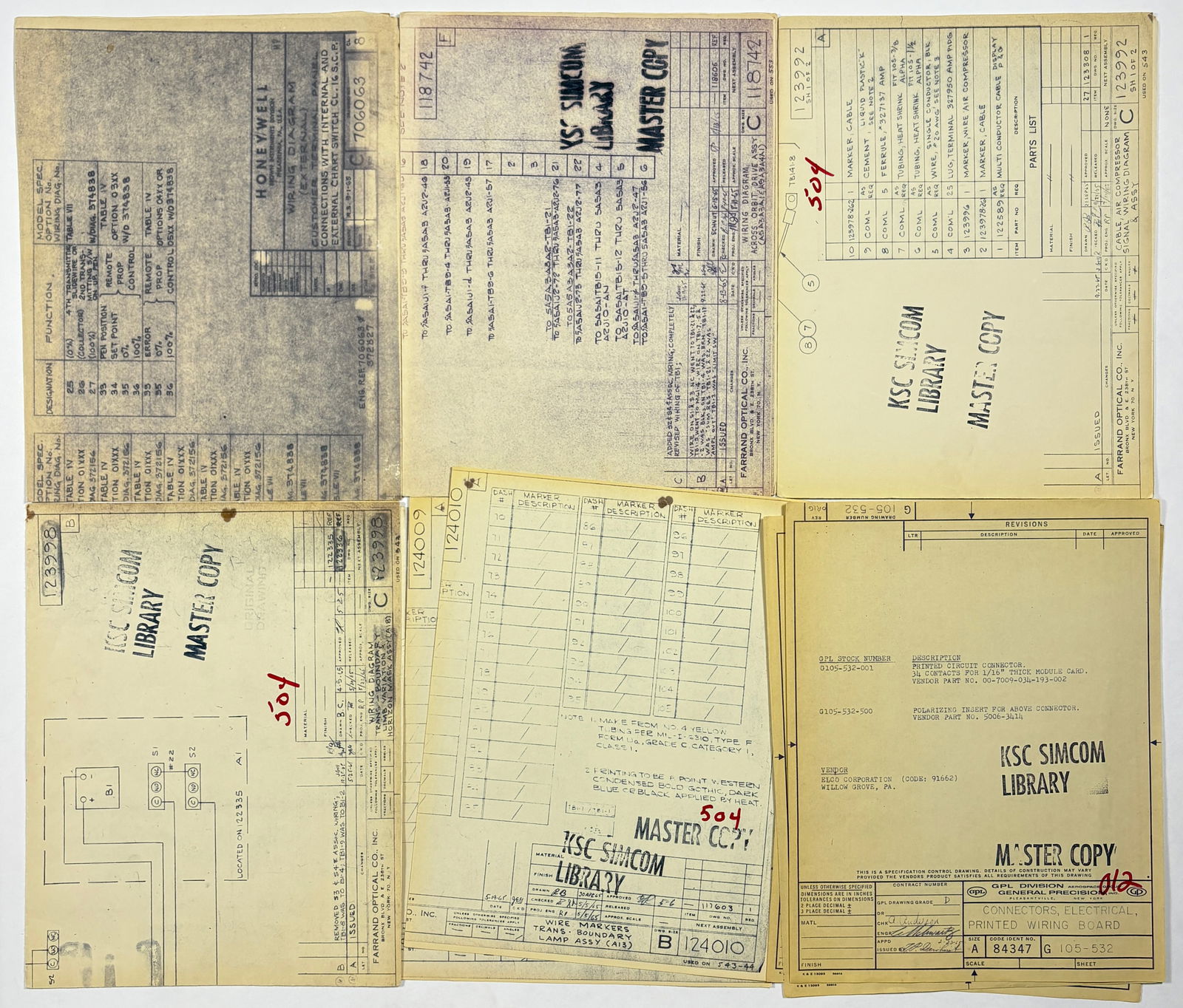 Pre-Apollo – Large Mixed Lot of NASA Blueprints (Circuitry, Wiring, and Mounts, Sizes A–F) (1 of 20)