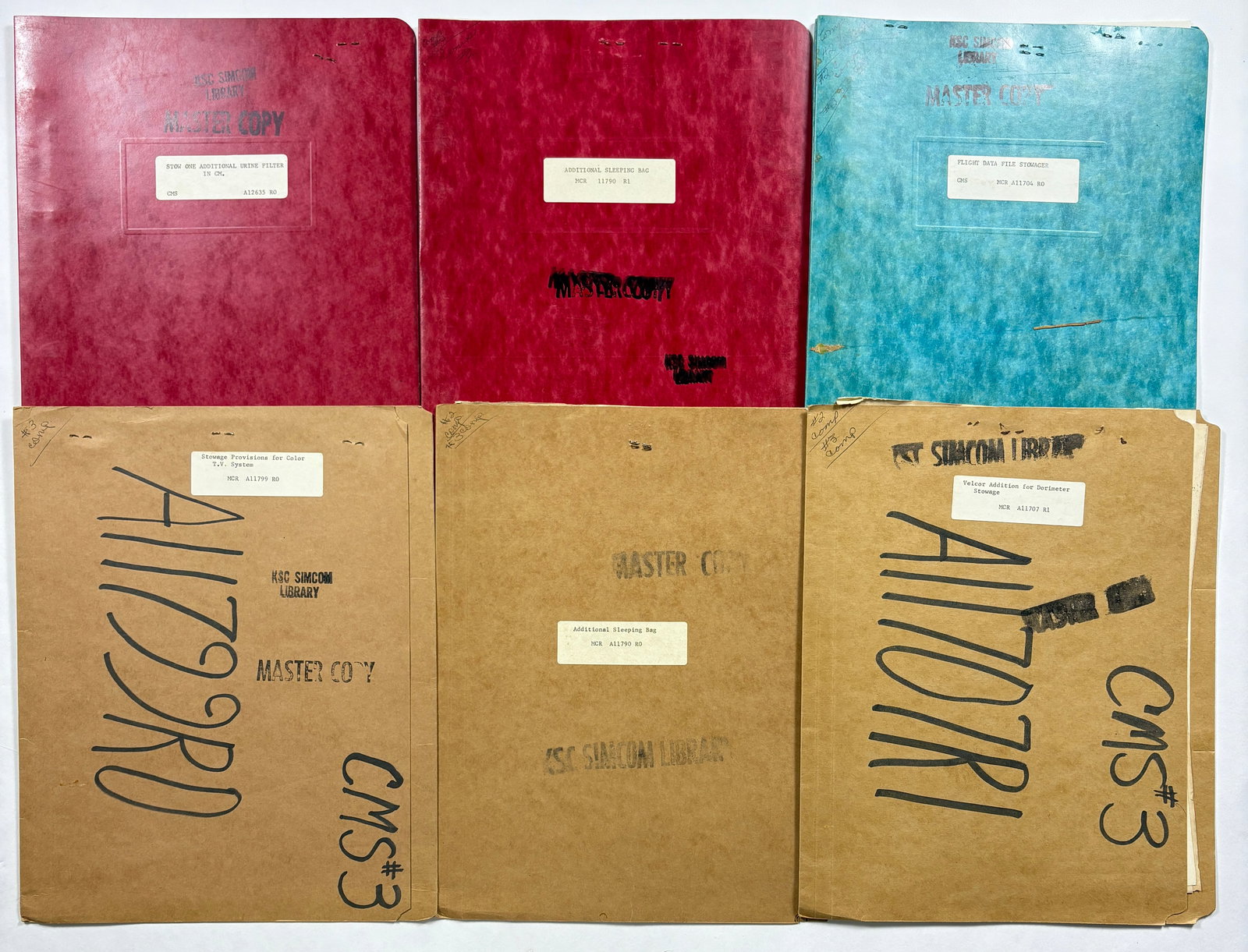Apollo-Era Master Copies – Lot of 6 NASA “CMS #3” Stowage & Equipment Mods (Sleeping Bag, (1 of 20)