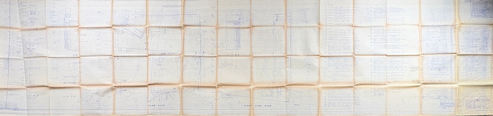 Apollo Lunar Experiments – 145" Master Blueprint for ALSEP Final Assembly, Size J (1968) (1 of 14)