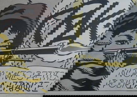 Roy Lichtenstein - Crak!, 1964 (Hand Signed): ROY LICHTENSTEIN (1923–1997) Crak!, 1964 Offset lithograph Published by Leo Castelli Gallery Hand signed in pencil at lower right by the artist A vibrant example of Lichtenstein’s Pop Art brillian
