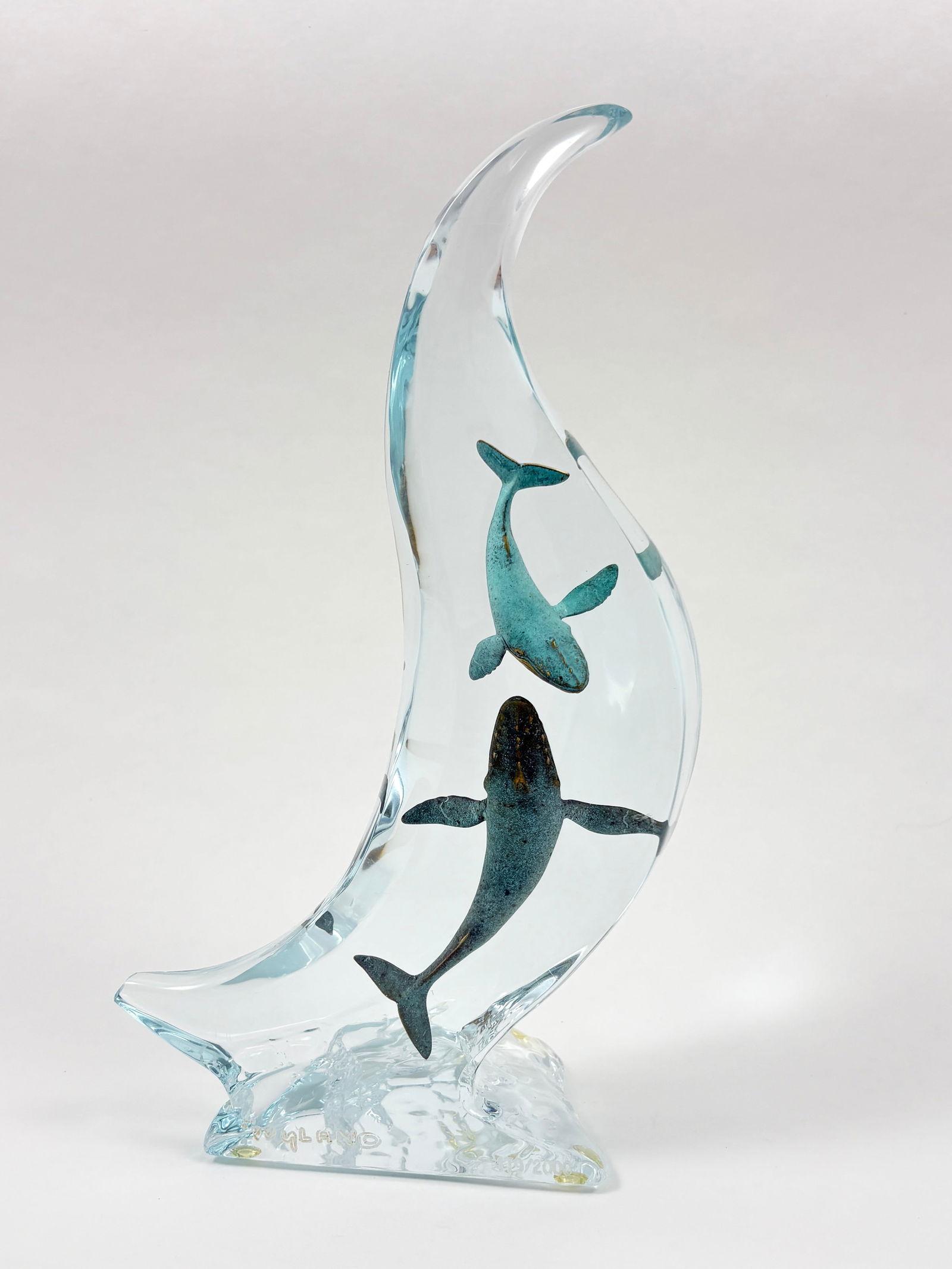 Robert Wyland - Acrylic Sculpture, Humpback Realm (1 of 9)
