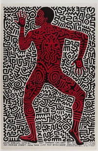 Keith Haring, Tony Shafrazi Exhibition Poster: KEITH HARING (1958–1990) Tony Shafrazi Gallery Exhibition Poster Original offset-printed exhibition poster Published for Haring’s solo show at Tony Shafrazi Gallery This original poster was produc