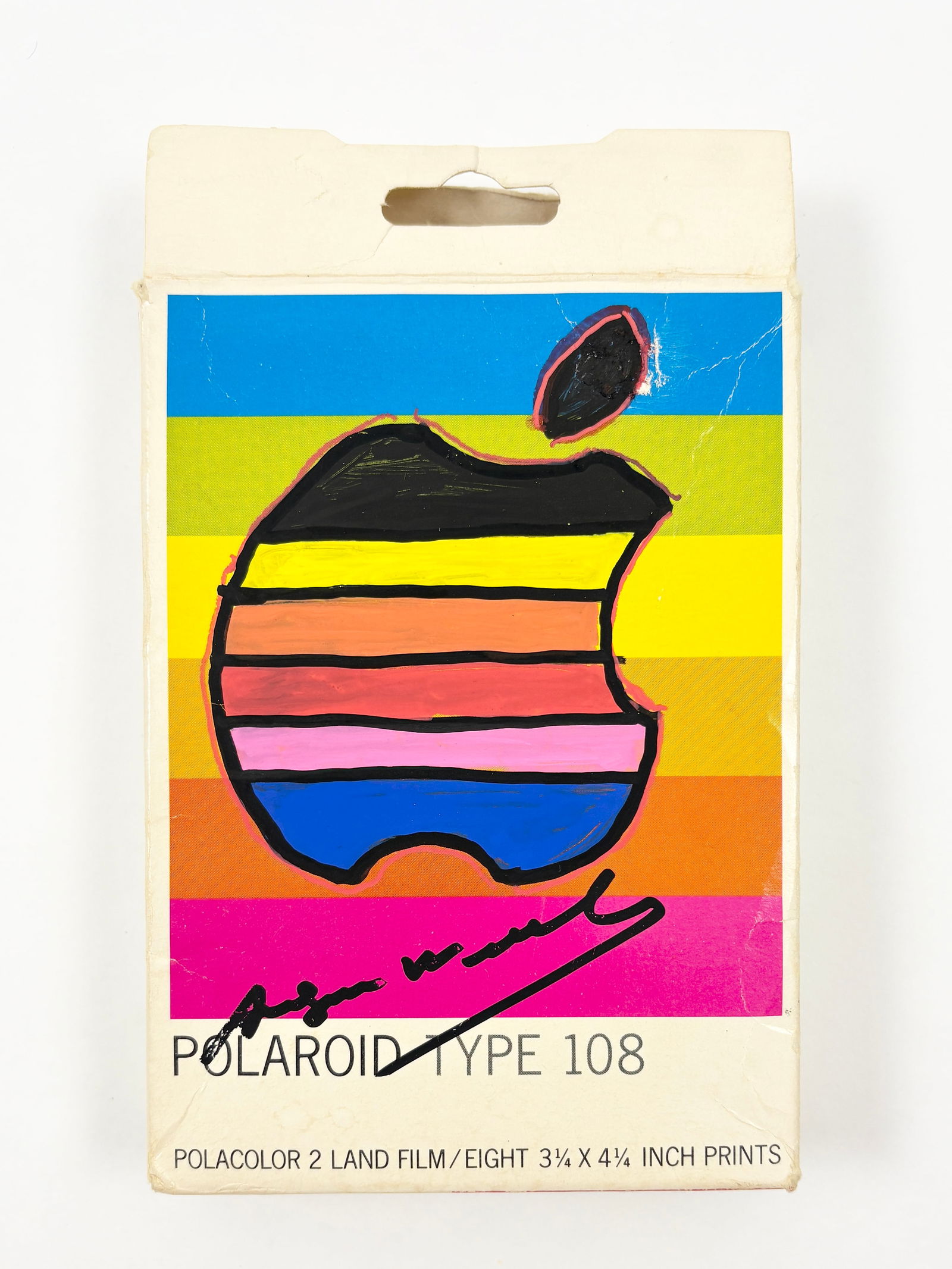 Andy Warhol – Signed Polaroid Type 108 Cover with Estate Stamp (1 of 8)