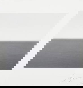 Hiroshi Sugimoto - Seascape, Photograph: HIROSHI SUGIMOTO (B. 1948) Seascape Photograph Signed & Numbered in Pencil 6.25 x 7.75 inches