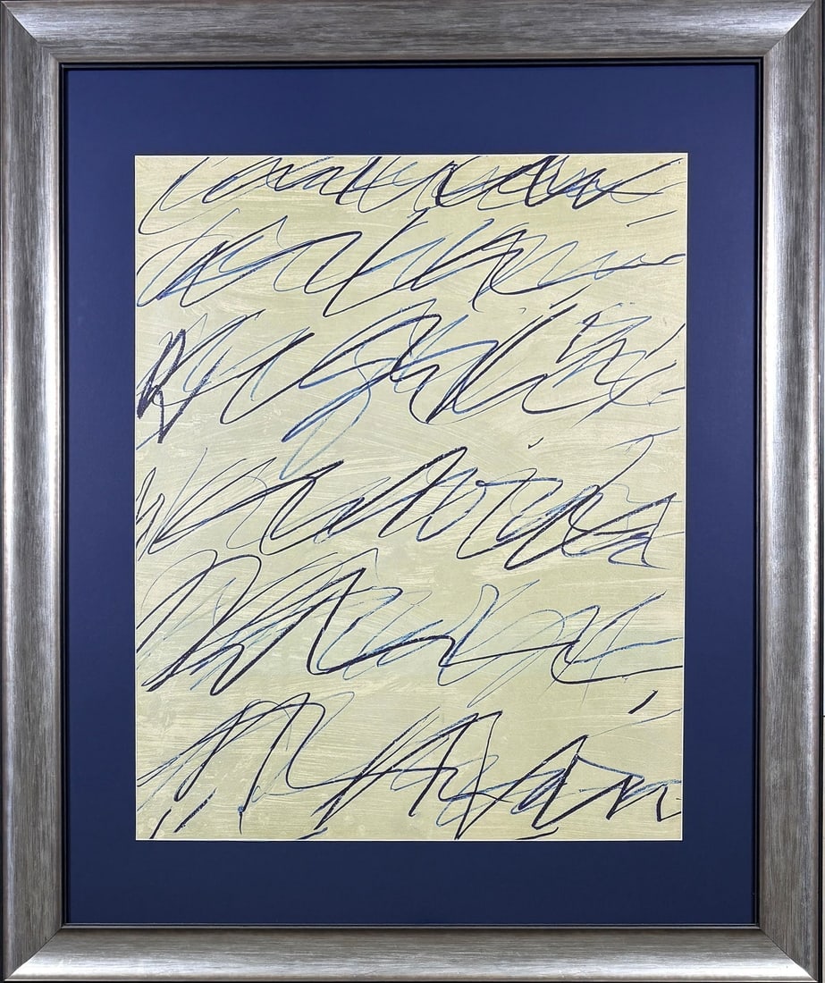 Cy Twombly - Roman Notes, Lithograph (Contemporary Frame) (1 of 13)