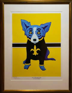 George Rodrigue - We Are Marching Again, 2006: GEORGE RODRIGUE (1944–2013) We Are Marching Again, 2006 A bold and spirited silkscreen by George Rodrigue, known for his iconic "Blue Dog" imagery and his deep ties to Louisiana culture. This work,