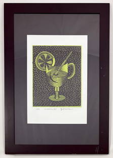 Yayoi Kusama - Lemon Squash I (Lithograph in Yellow & Black): YAYOI KUSAMA (B. 1929) Lemon Squash I Lithograph in Yellow & Black on Arches Paper Dated 1992, Signed & Titled in Pencil Dimensions: 19.25 x 27 inches (49 x 68.5 cm) Lemon Squash I (1992) by Yayoi Kus