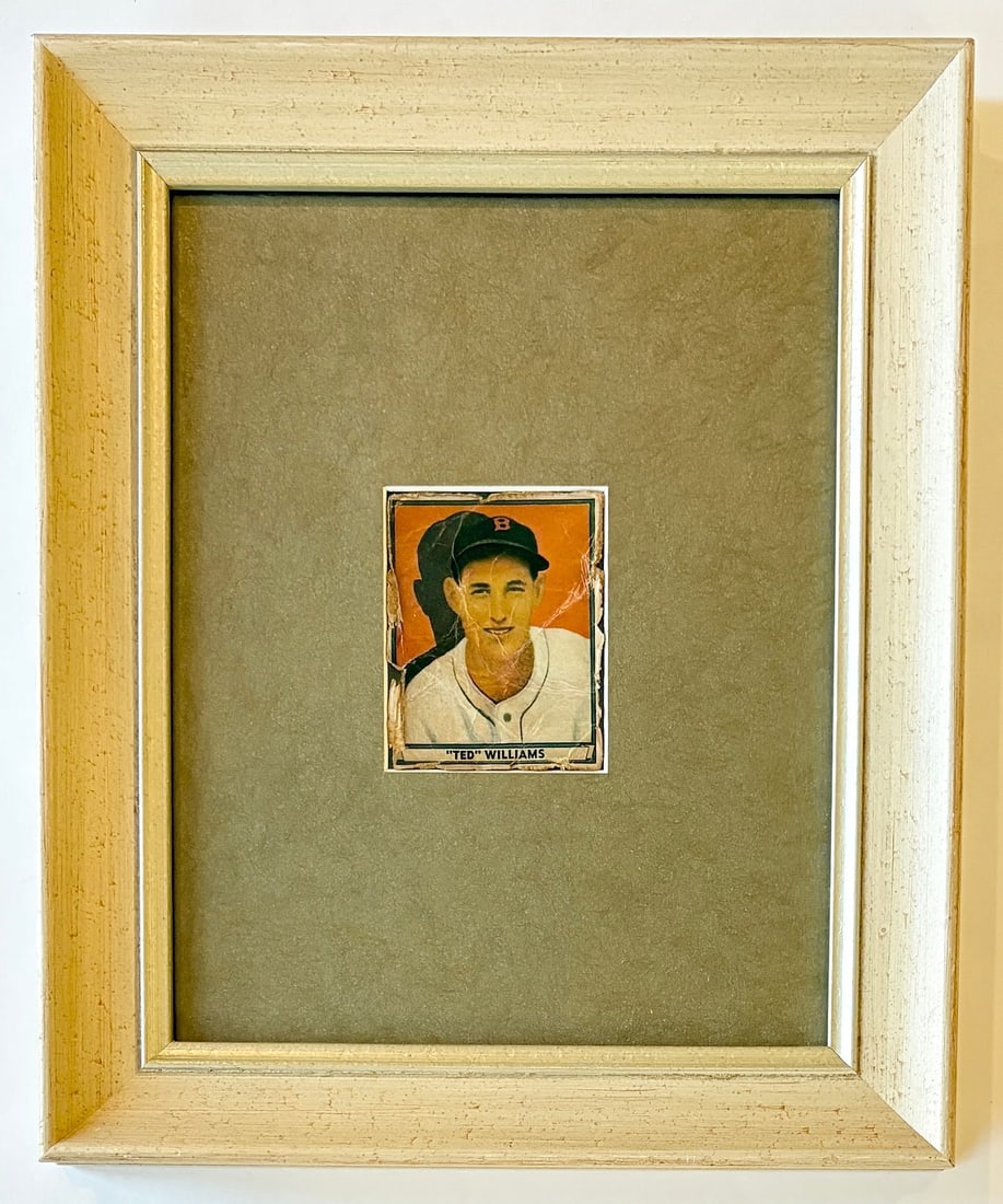 TED WILLIAMS — Play Ball Baseball Card (Framed), 10.5 × 12.5 in (1 of 4)
