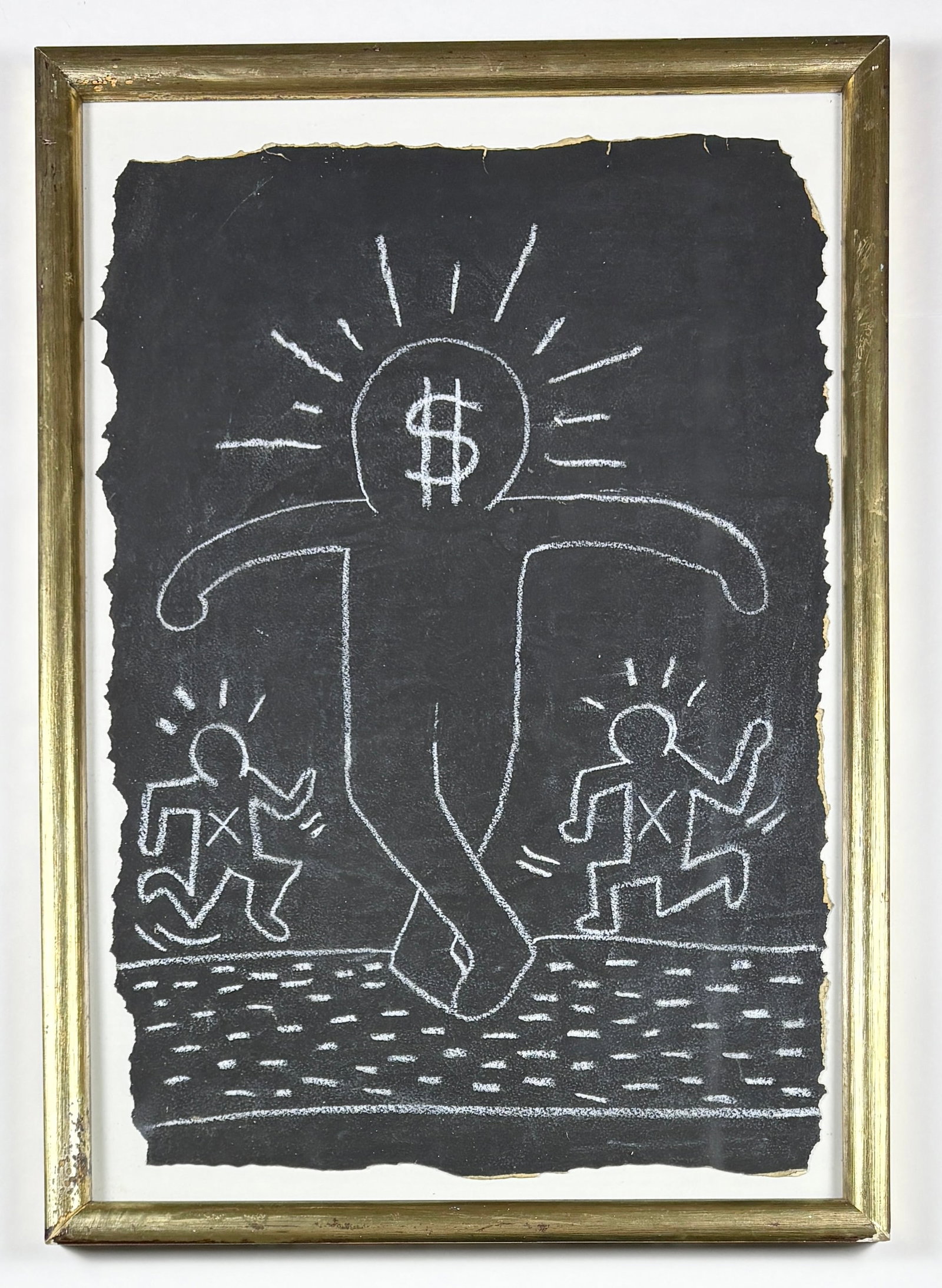 KEITH HARING - Chalk Subway Drawing, Attrib. (1 of 8)