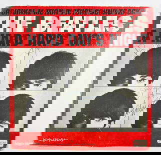 THE BEATLES & PETE BEST – Hand Signed Albums with COA: THE BEATLES & PETE BEST – Hand Signed Albums with COA Offered is a remarkable pairing of two Beatles-related signed albums. The first is a vintage Polydor pressing of The Beatles signed on the front