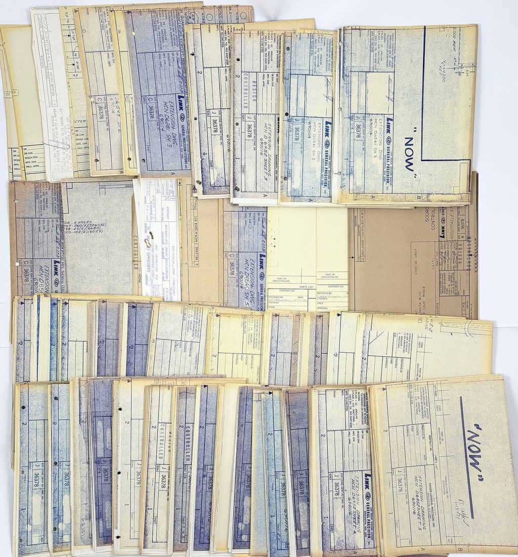 MASSIVE LOT – Vintage NASA Apollo-Era Blueprints & Technical Documents (1 of 13)