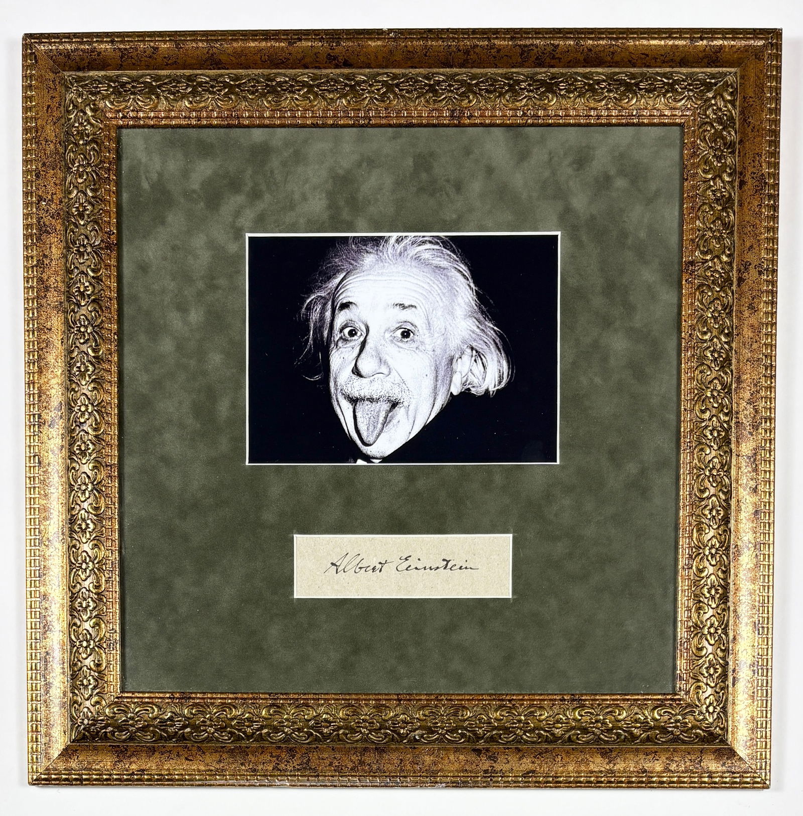 ALBERT EINSTEIN – Hand-Signed Cut Signature, Framed with Iconic Photograph (1 of 4)