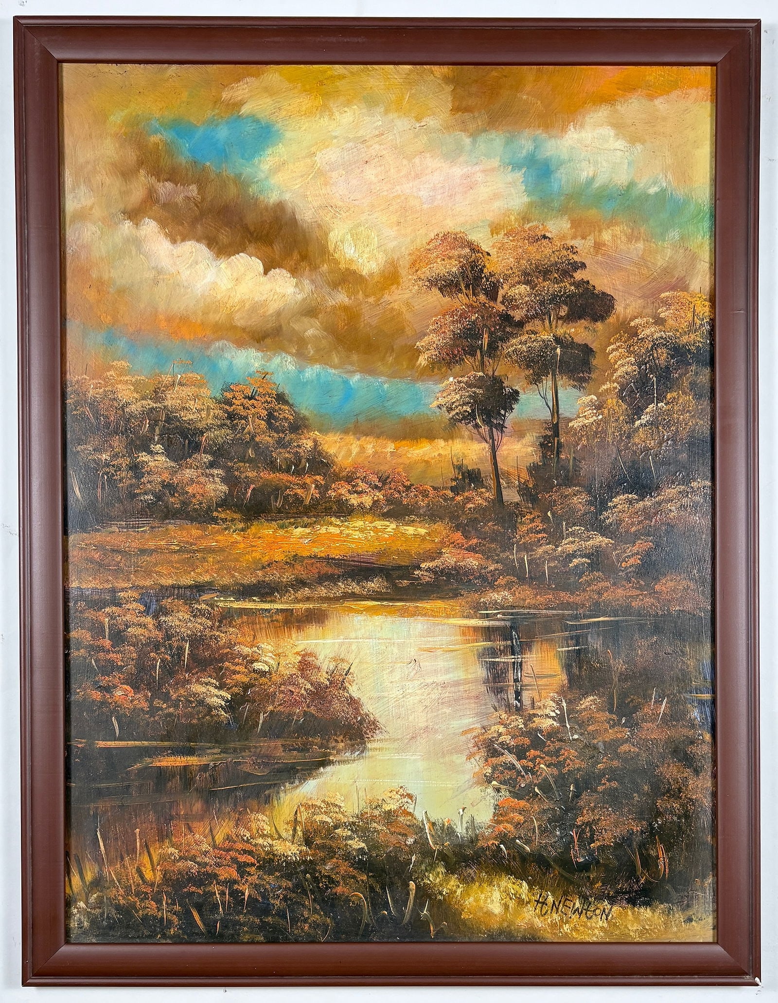 Harold Newton - Autumnal Landscape, Oil on Board Attrib. (1 of 7)