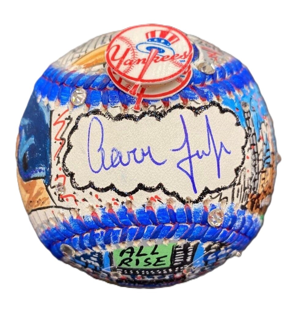 Charles Fazzino - Aaron Judge, Hand Painted Baseball (1 of 4)