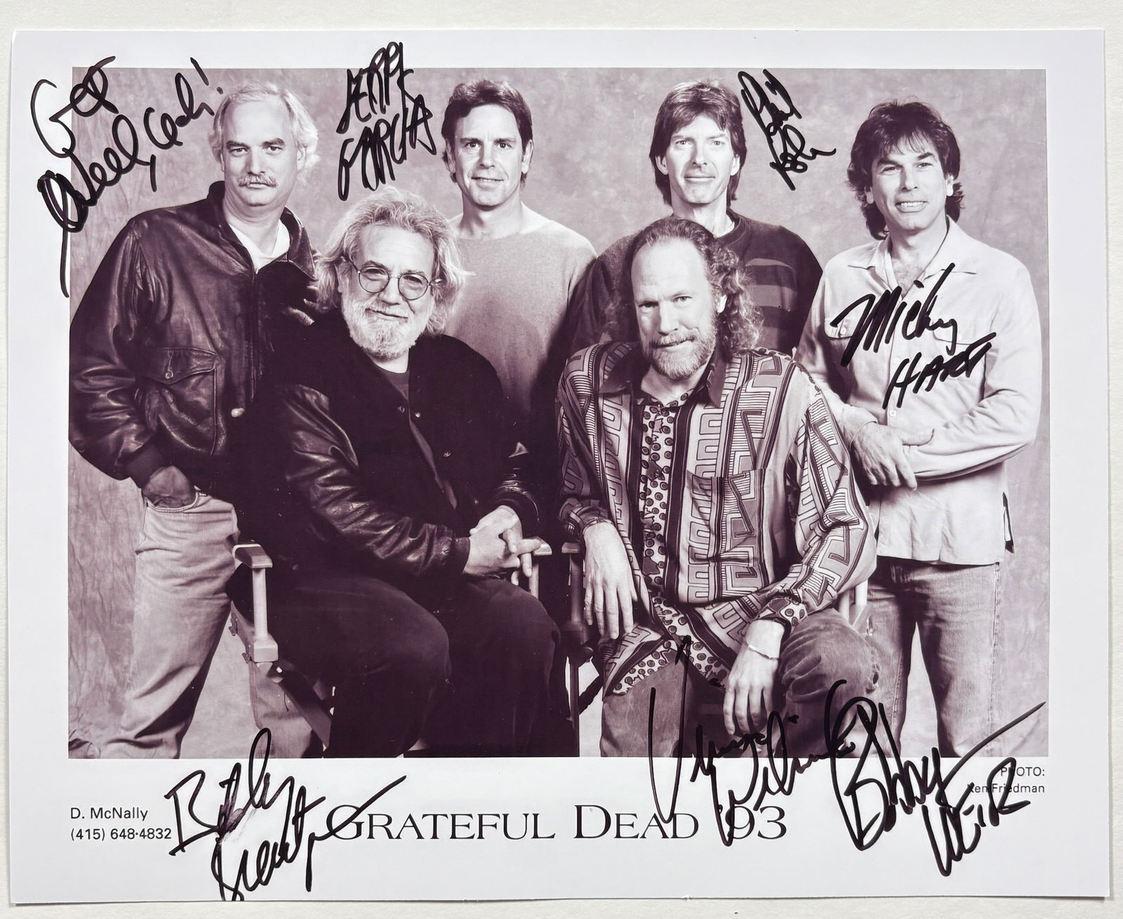 The Grateful Dead – Signed Printed Photo (1 of 7)