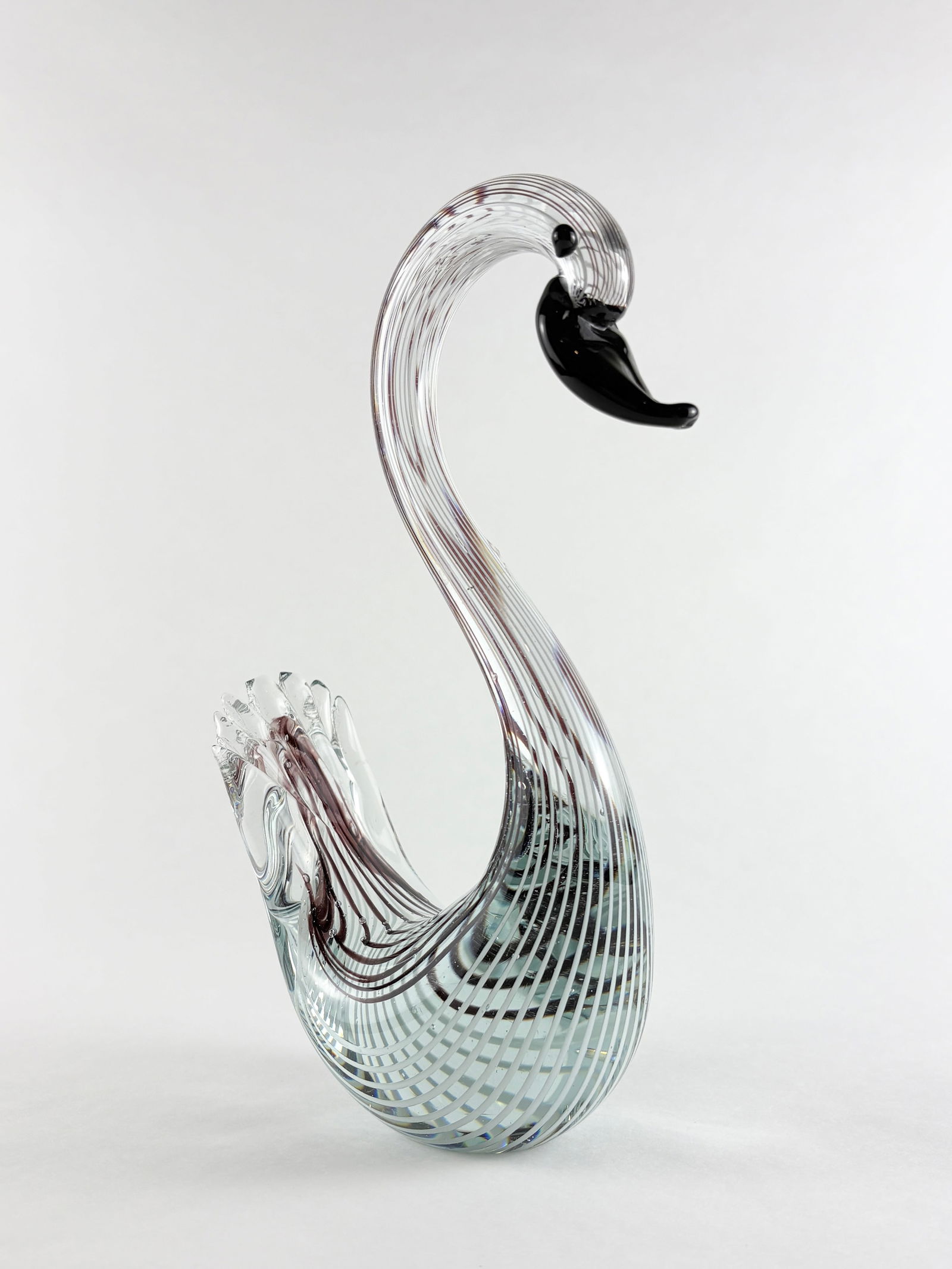 Art Glass Swan, Murano Style (1 of 5)