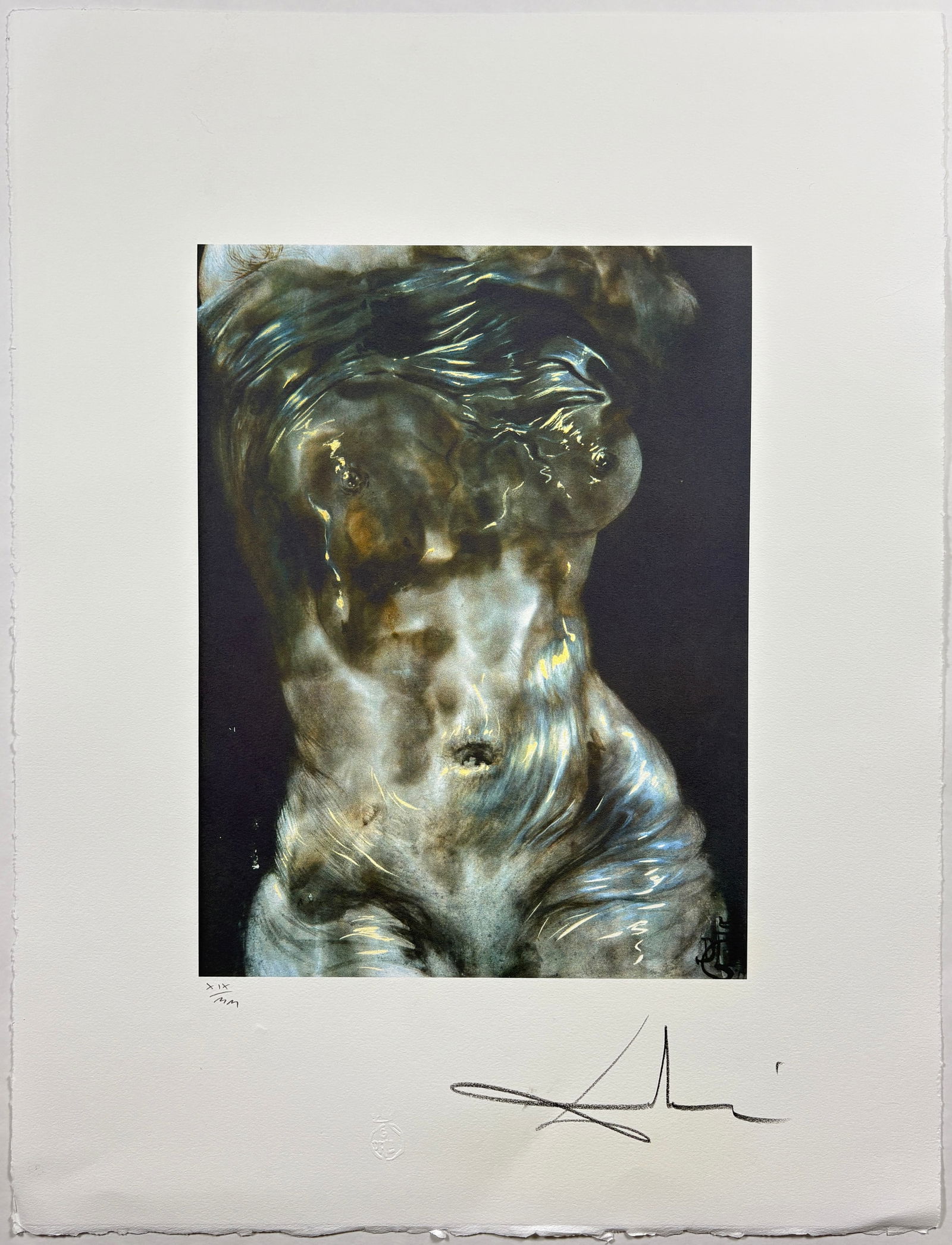 Salvador Dali Lithograph: Salvador Dali Lithograph 19.75 x 25.75 inches