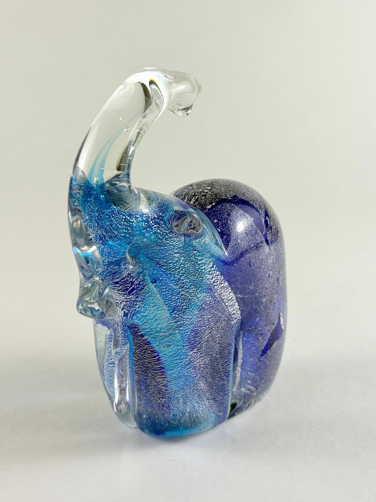 Mini Art Glass Elephant Sculpture (1 of 5)