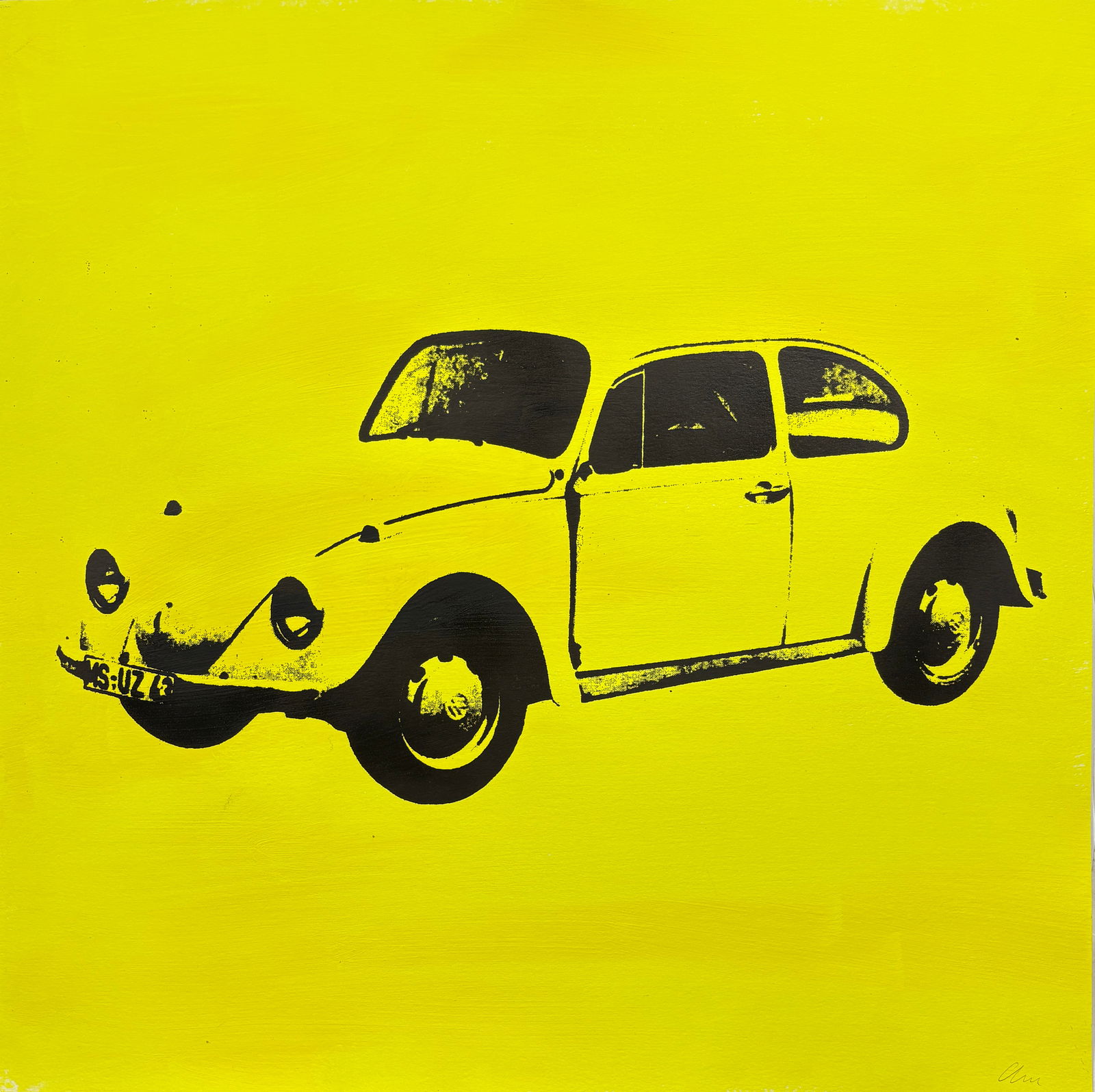 Andy Warhol Silkscreen Attrib.: Attributed to ANDY WARHOL Silkscreen 25.5 x 25.5 inches