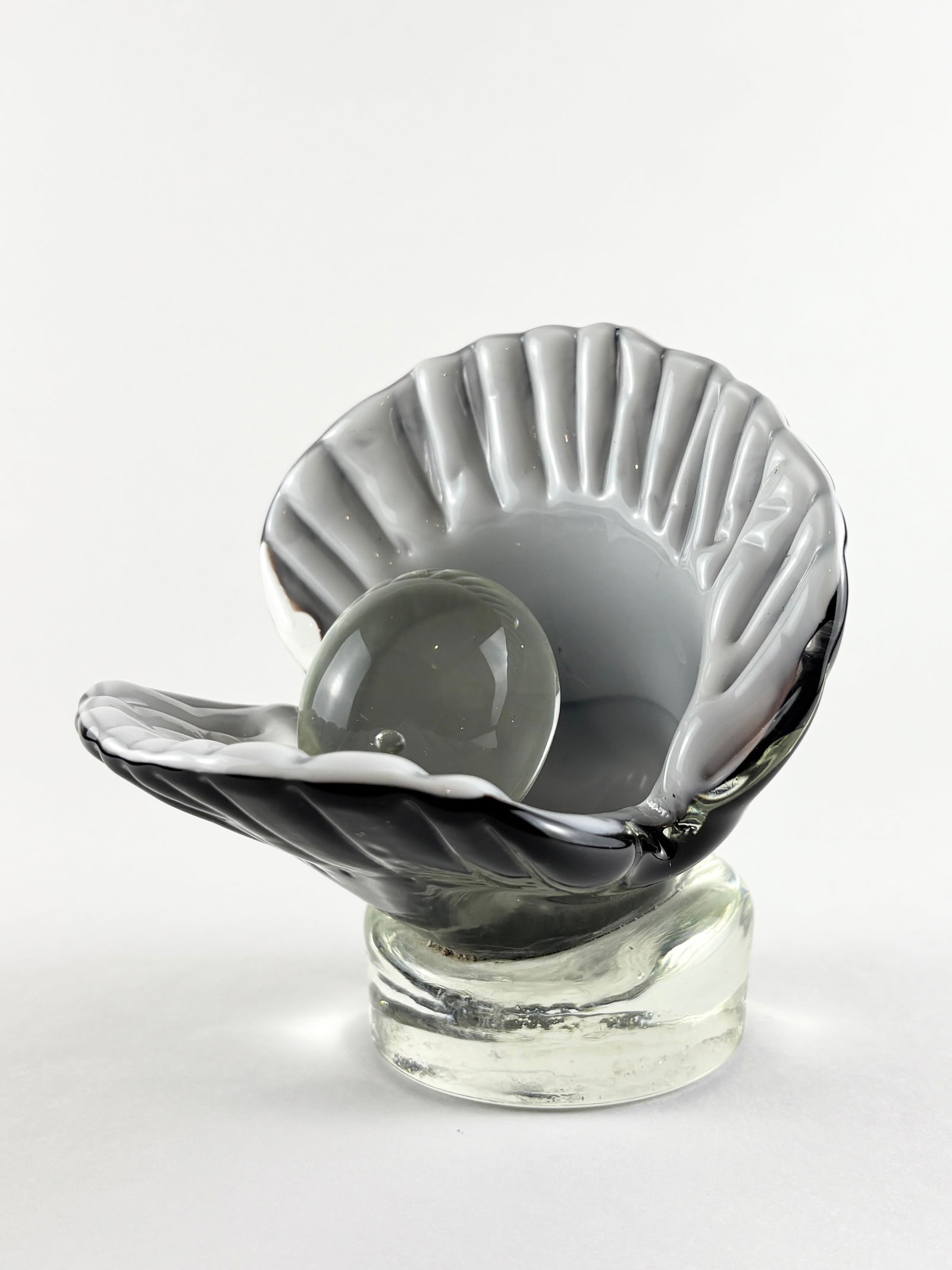 Glass Clam and Pearl Sculpture (1 of 6)
