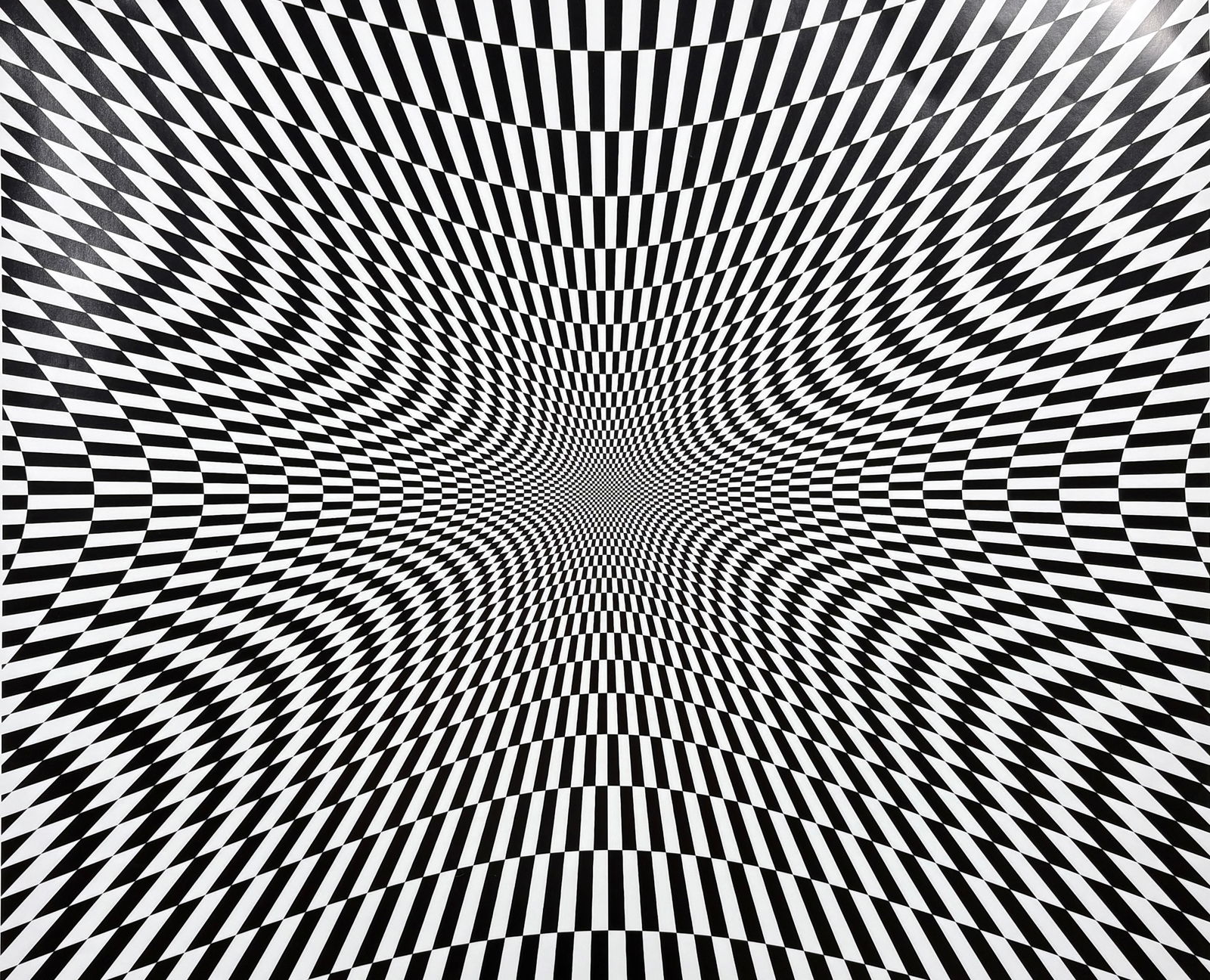 Bridget Riley Print: BRIDGET RILEY Print 23.5 x 23.5 inches