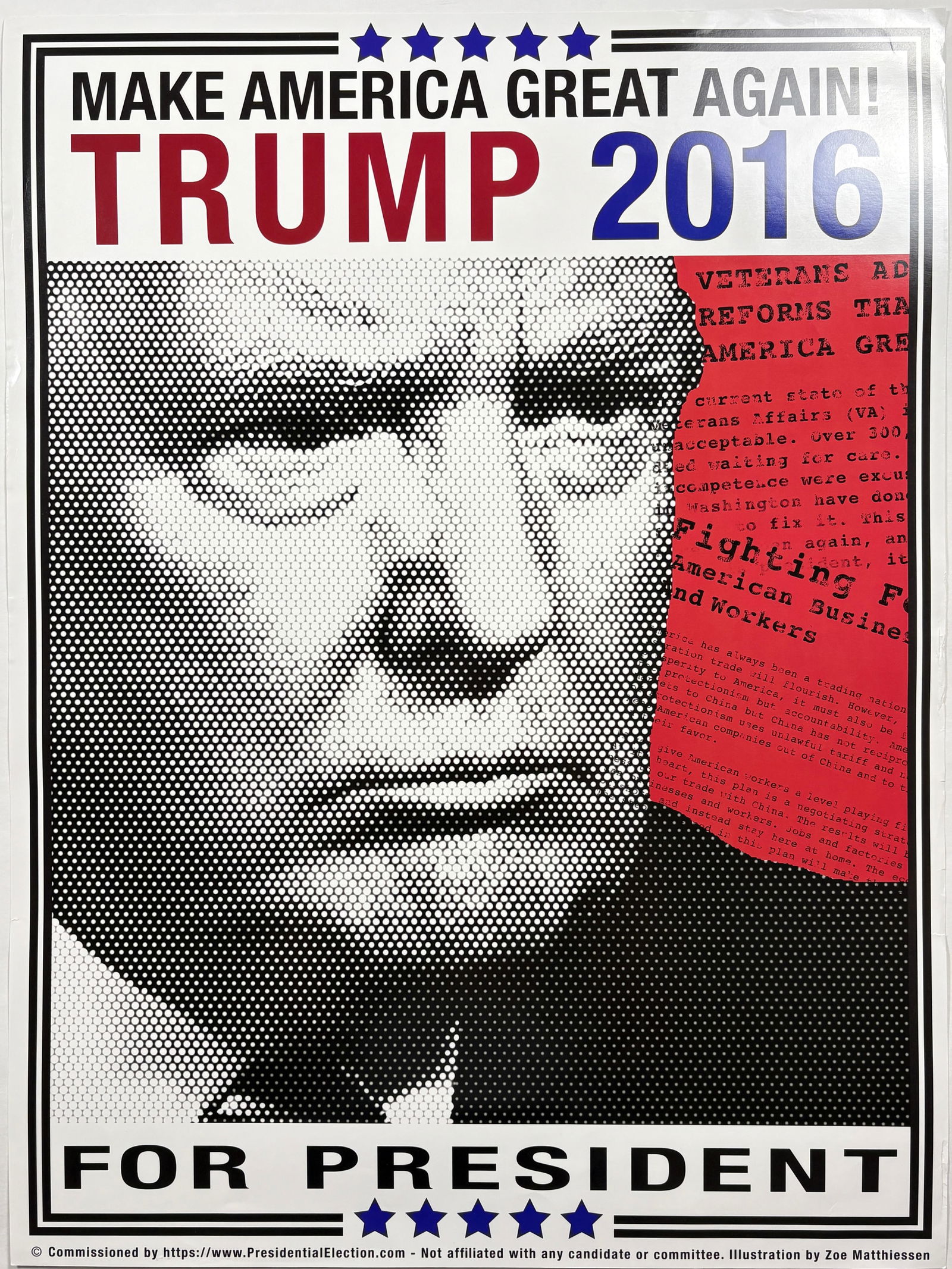 Donald Trump Campaign Poster: DONALD TRUMP Campaign Poster 18 x 24 inches