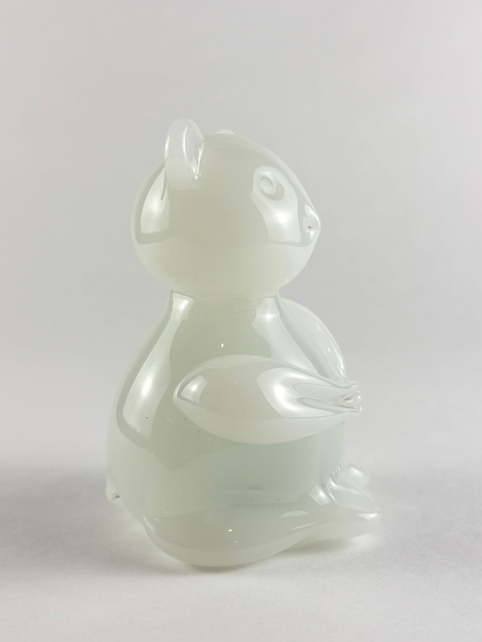 Glass Teddy Bear Sculpture - 2
