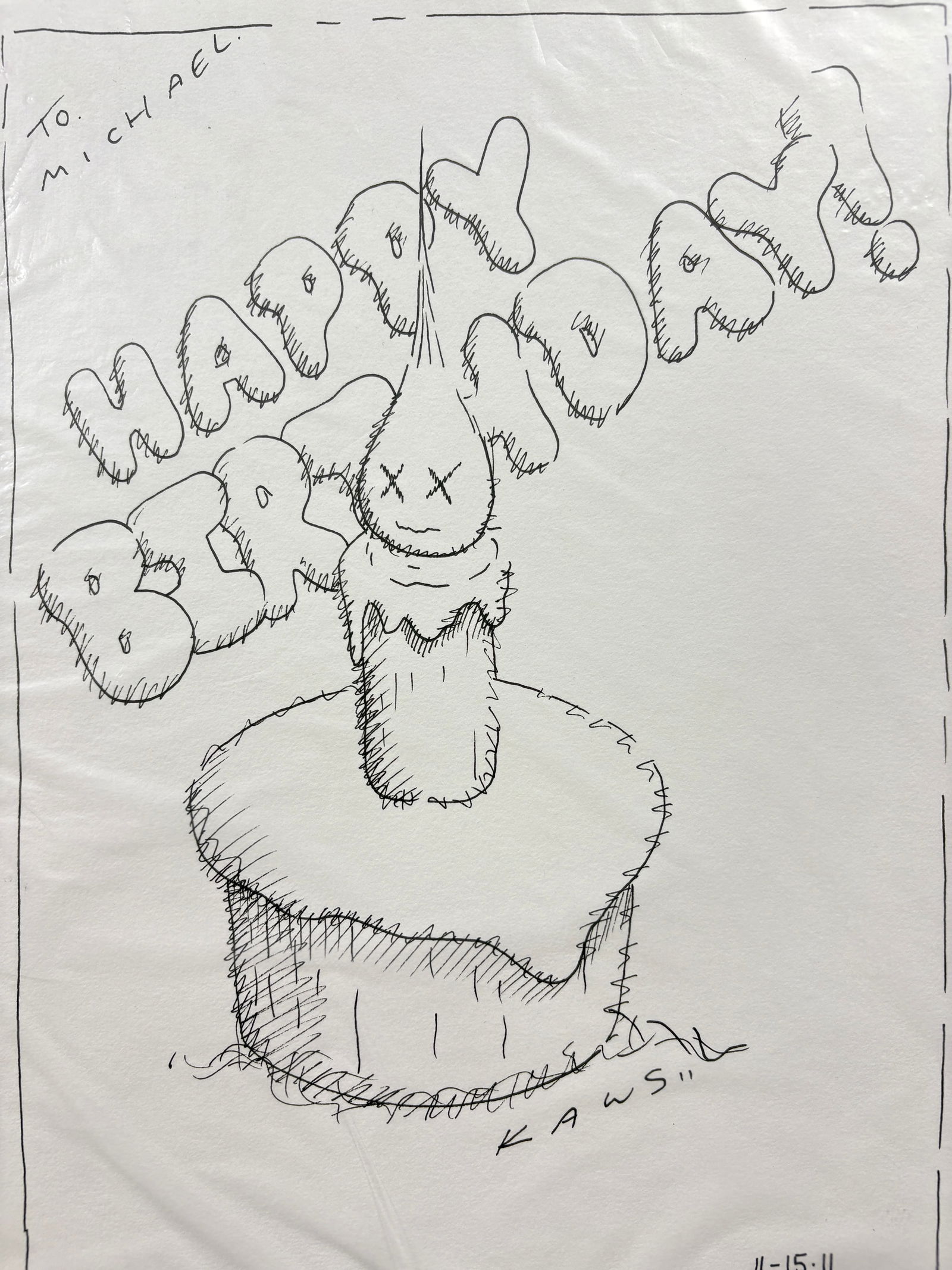 Ink Drawing on Paper - 2