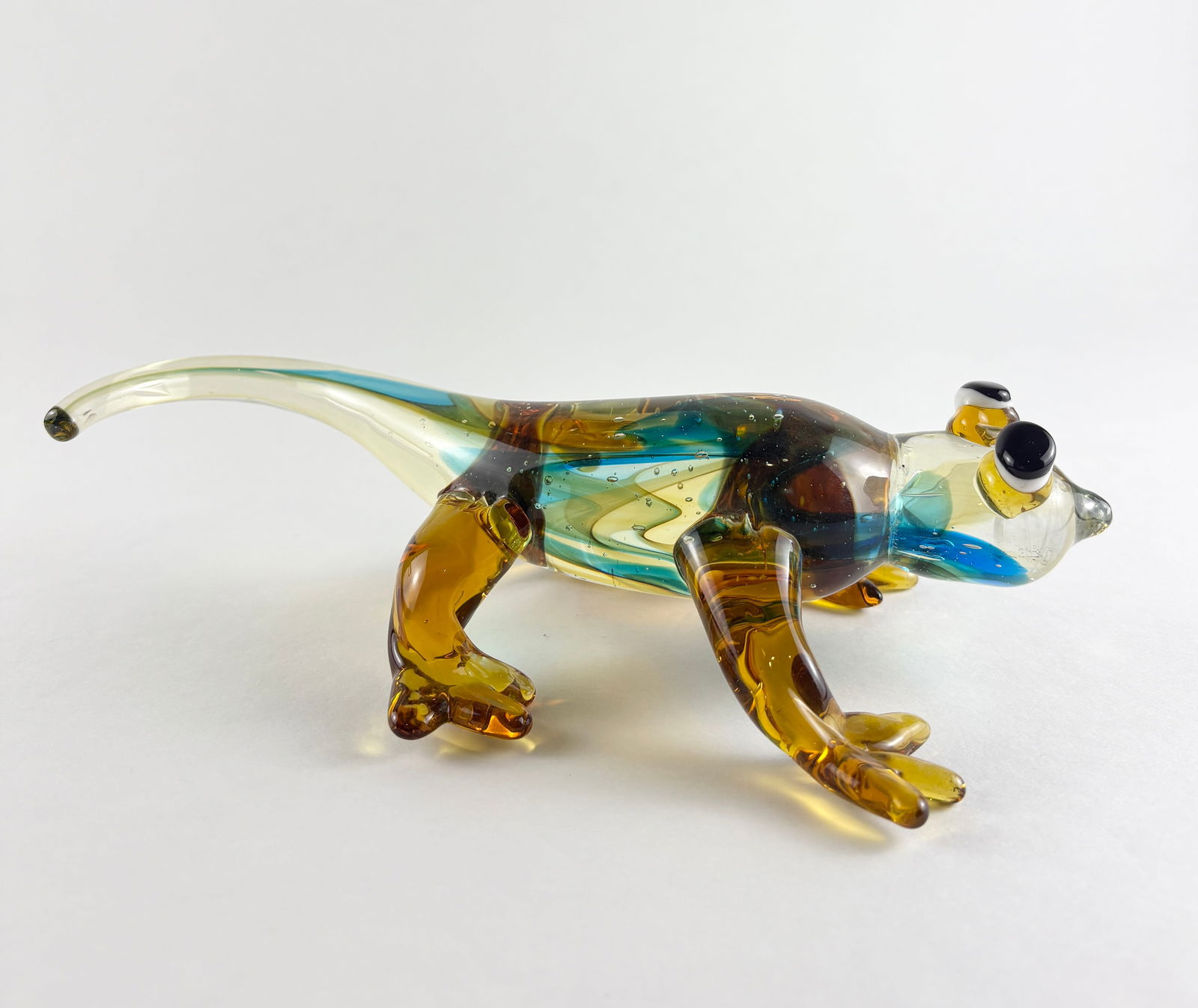 Murano Style Glass Lizard Sculpture - 2