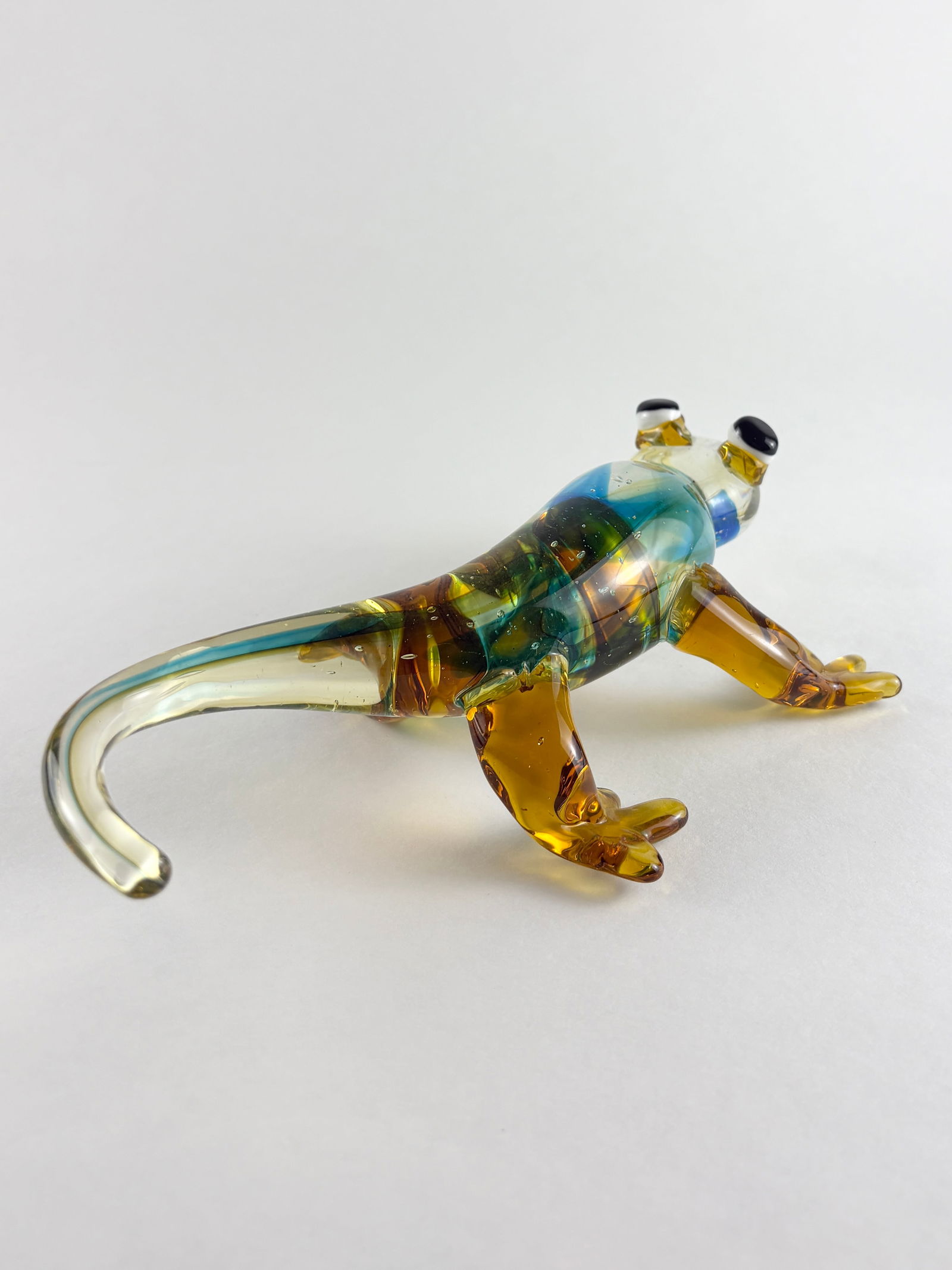 Murano Style Glass Lizard Sculpture - 3