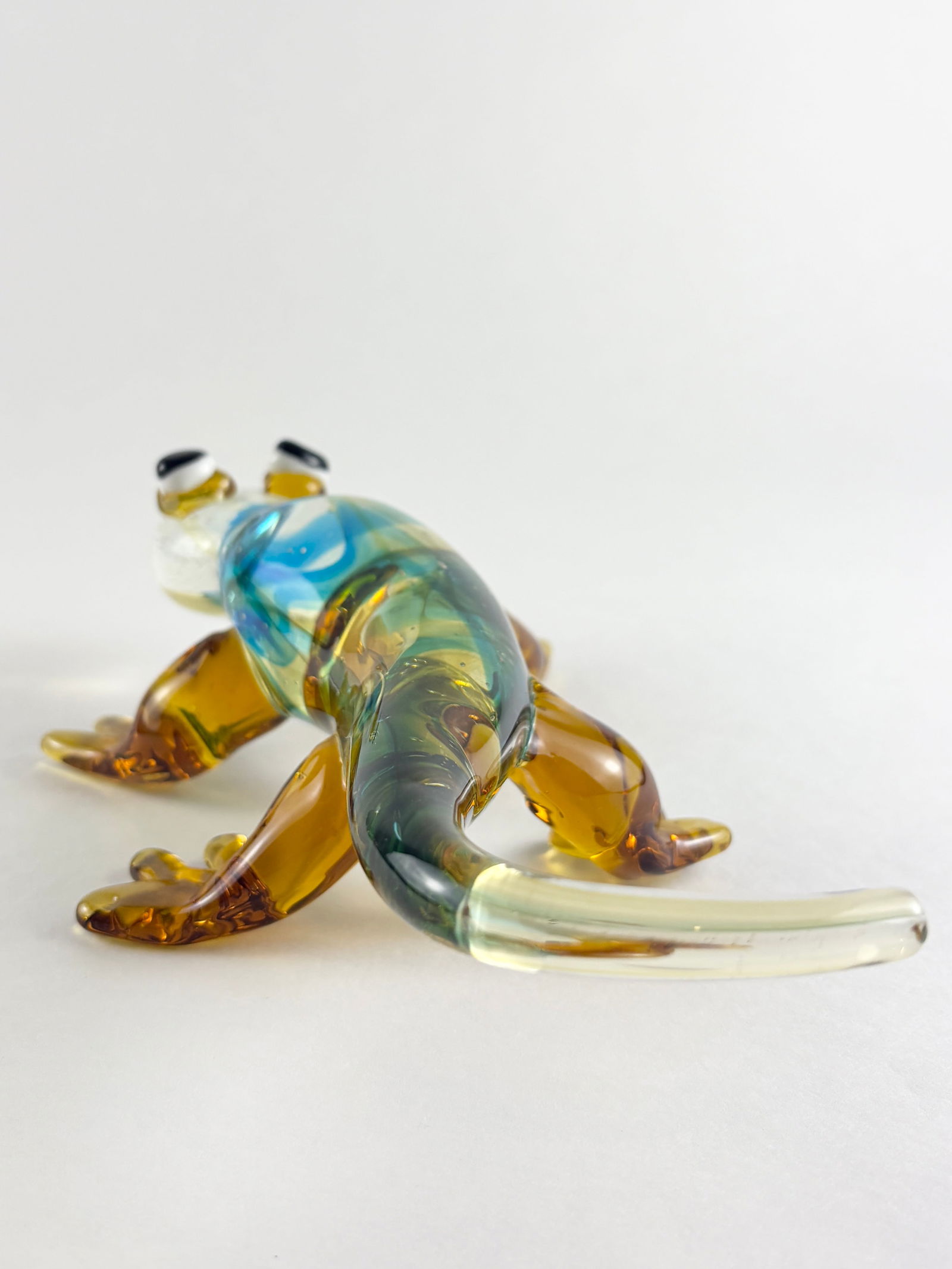 Murano Style Glass Lizard Sculpture - 4