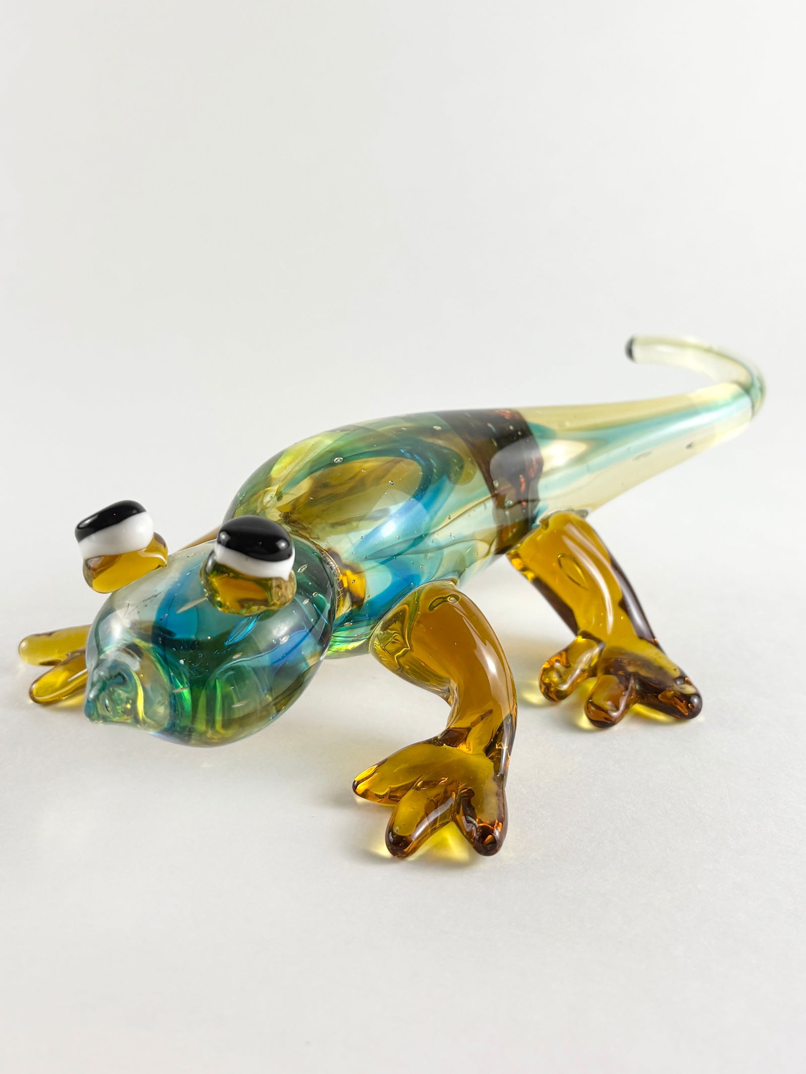 Murano Style Glass Lizard Sculpture - 6