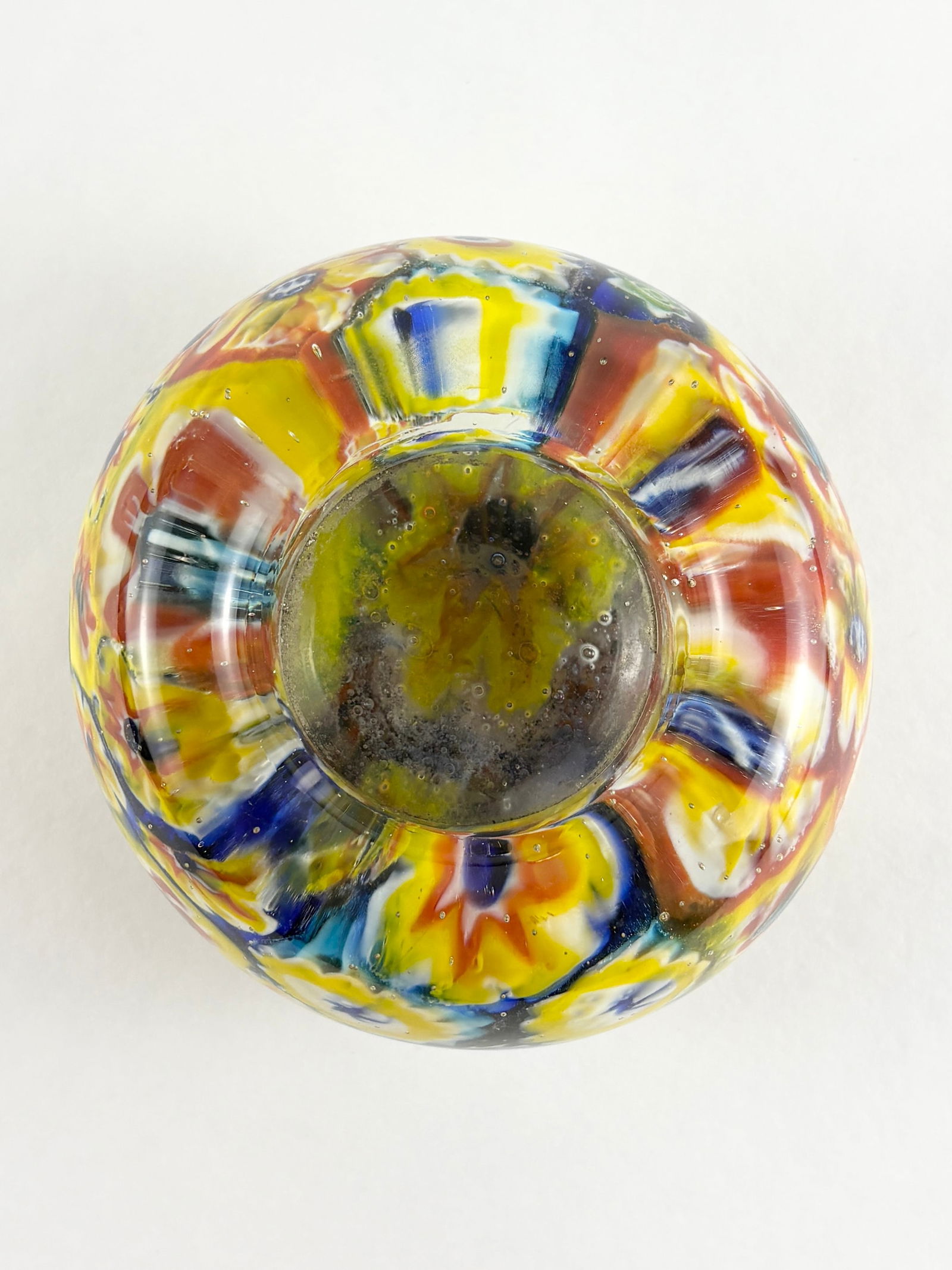 Hand-Blown Art Glass Millefiori Style Bowl - 3