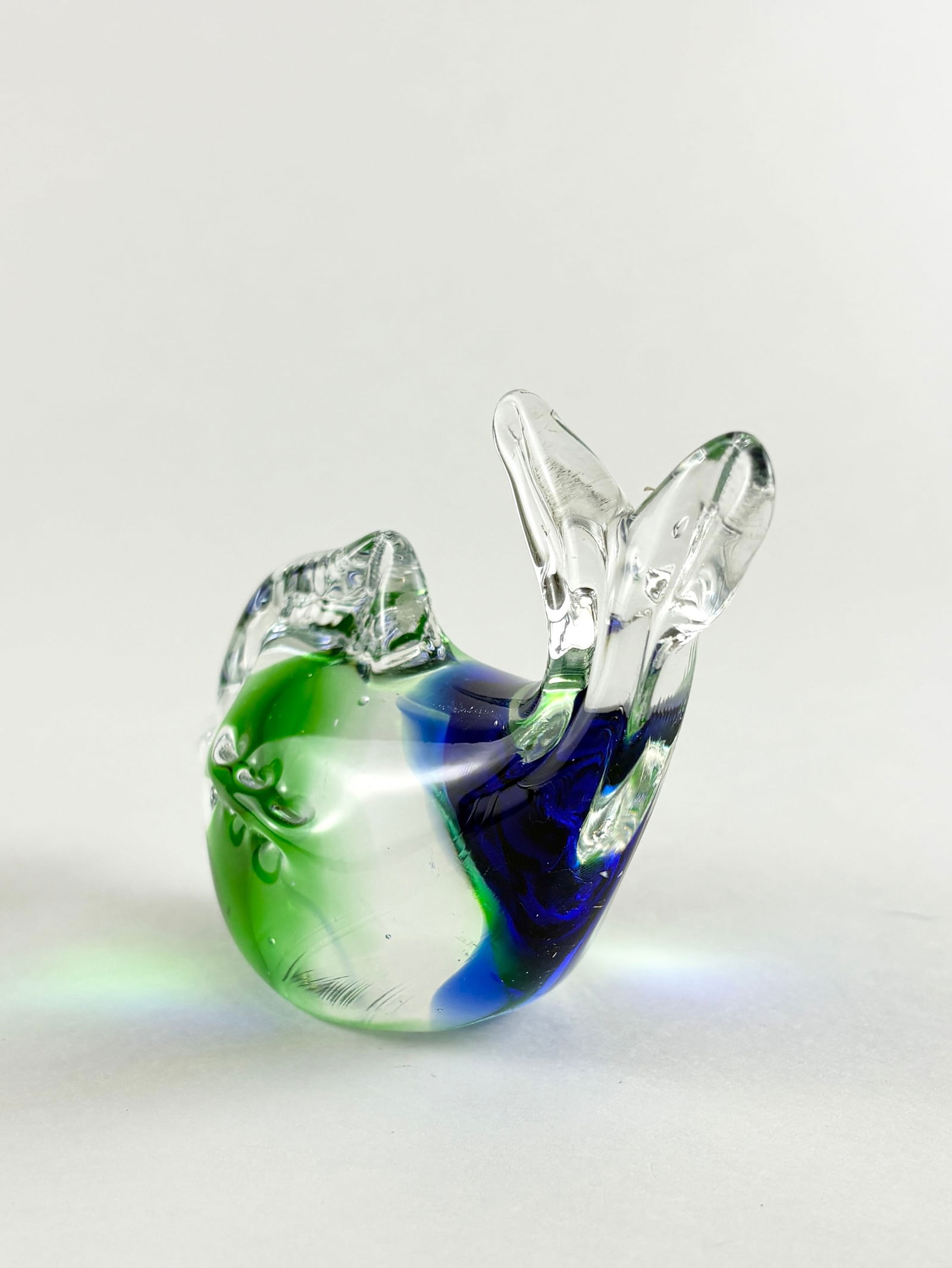 Murano Style Art Glass Dolphin Sculpture - 3