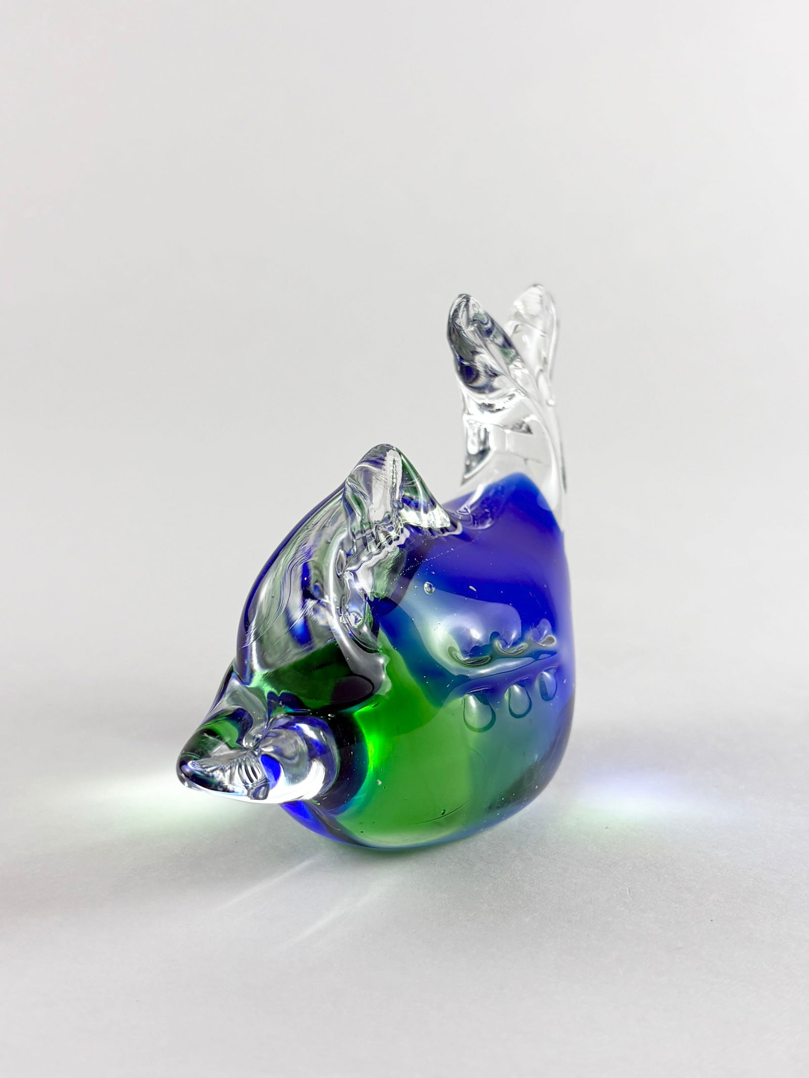 Murano Style Art Glass Dolphin Sculpture - 5