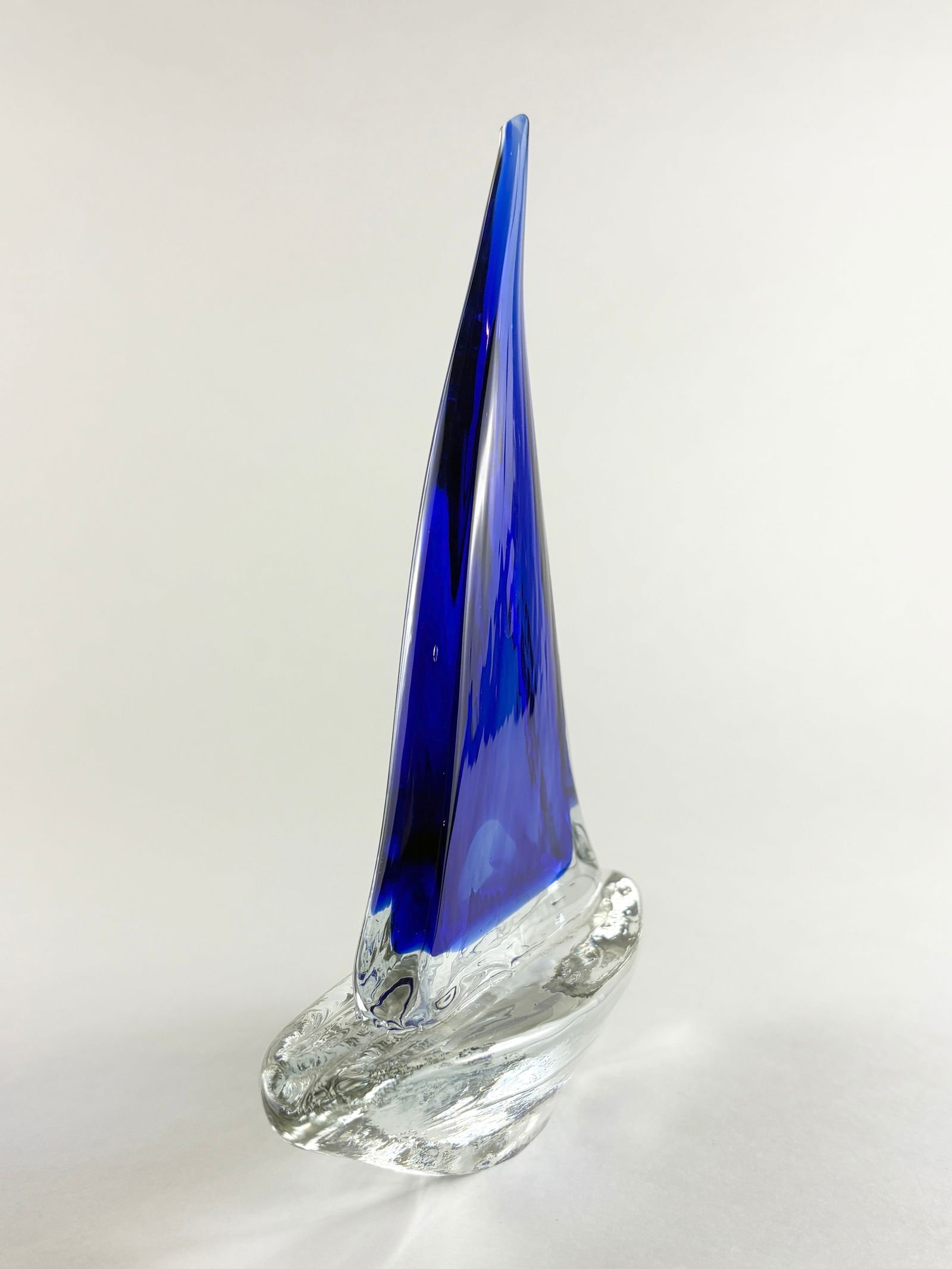Murano Style Art Glass Sailboat Sculpture - 3