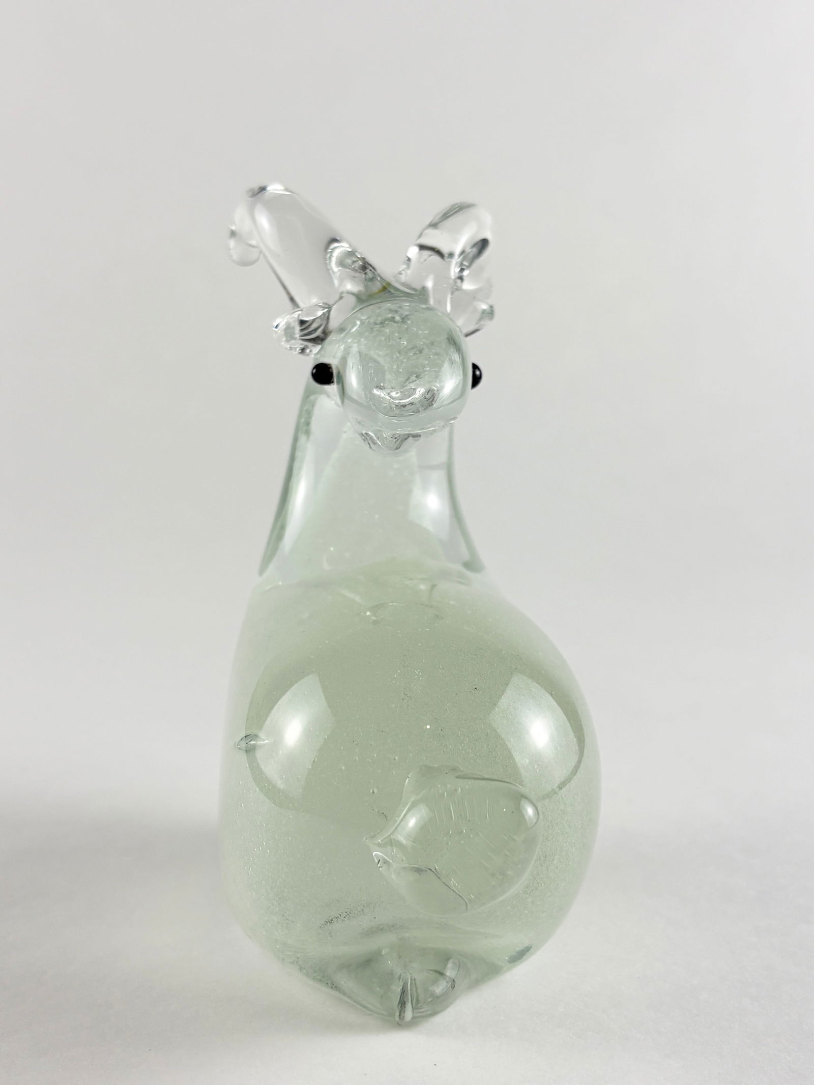 Glass Goat Sculpture - 2
