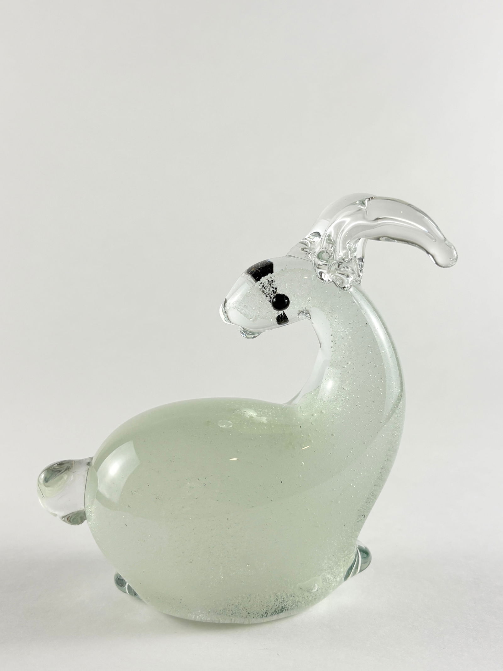 Glass Goat Sculpture - 3