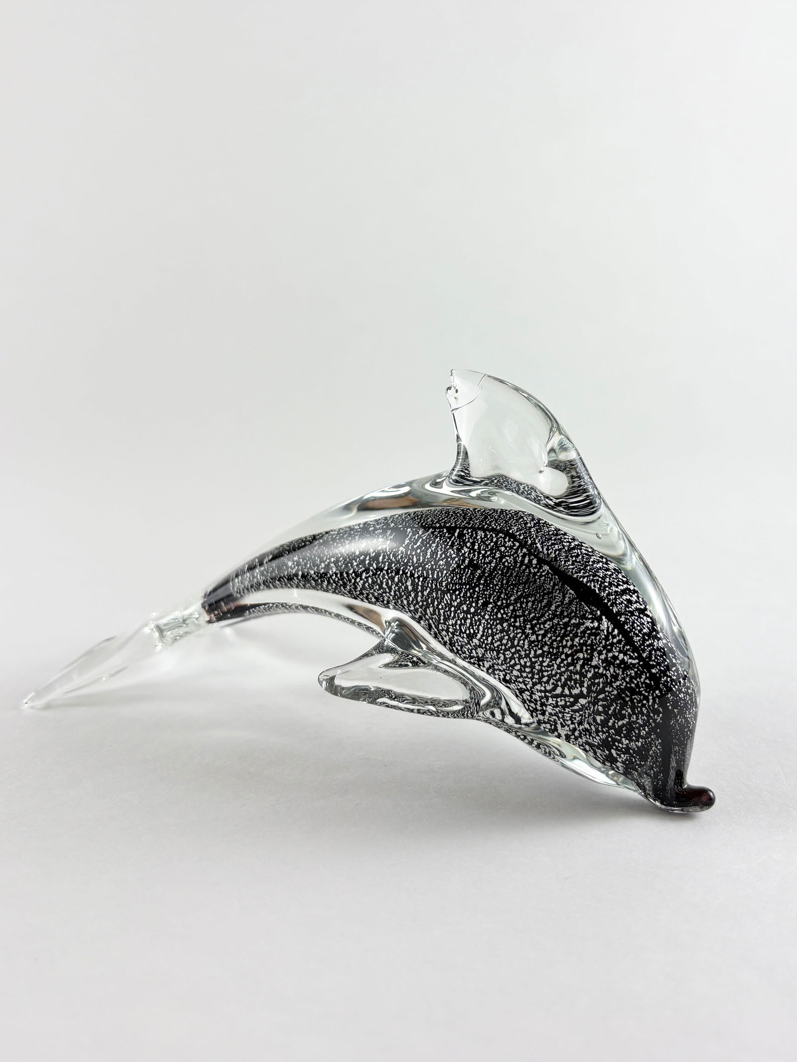 Glass Dolphin Sculpture (Murano Style) - 2
