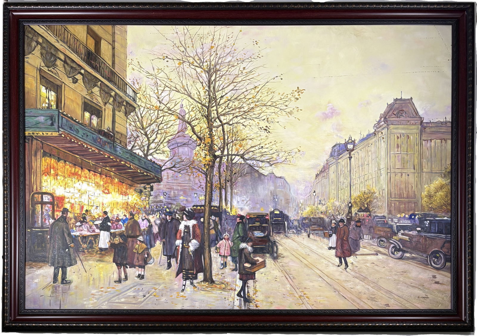 Large Oil Painting: 66 IN X 46 IN