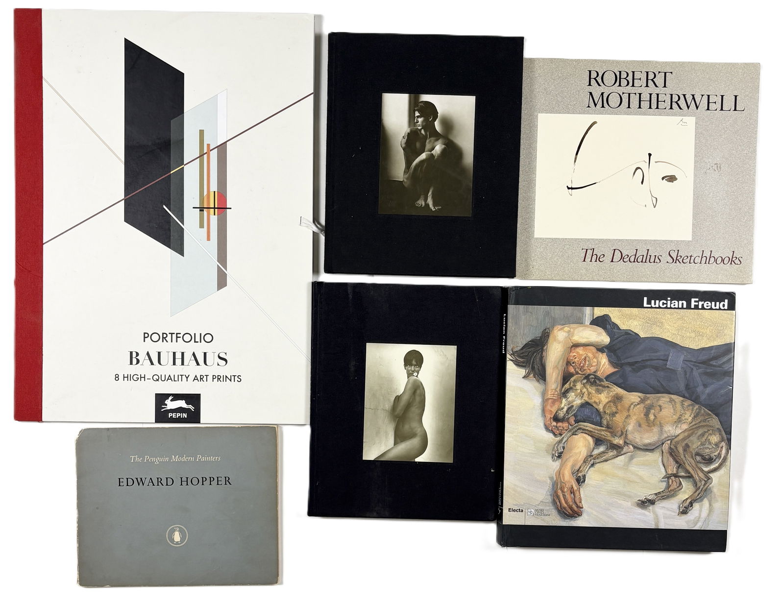 Lot of Art Books and Portfolios Including Bauhaus, Edward Hopper, and Lucian Freud (1 of 16)