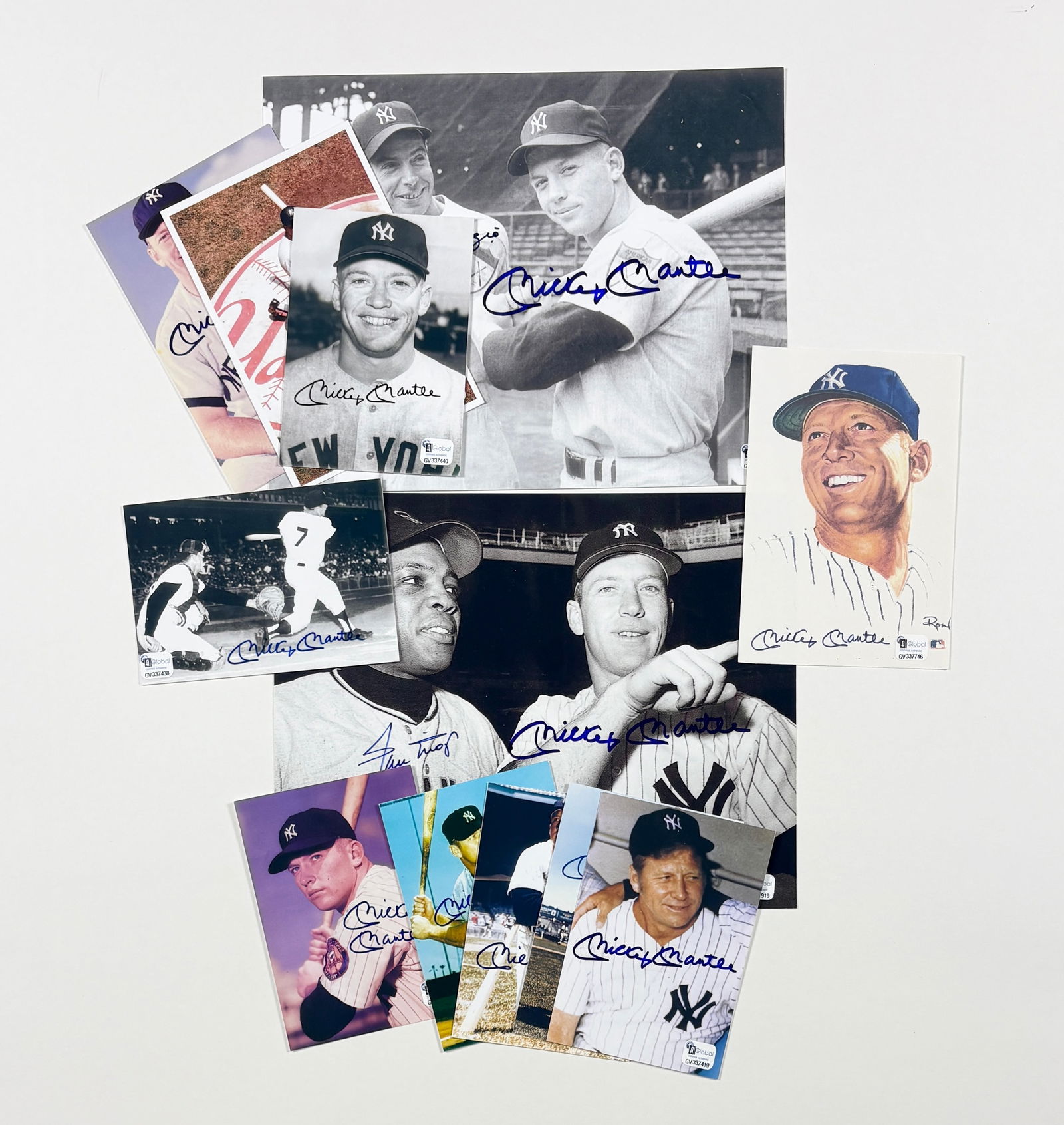 Group of Signed Baseball Photographs and Cards – New York Yankees Players (1 of 4)