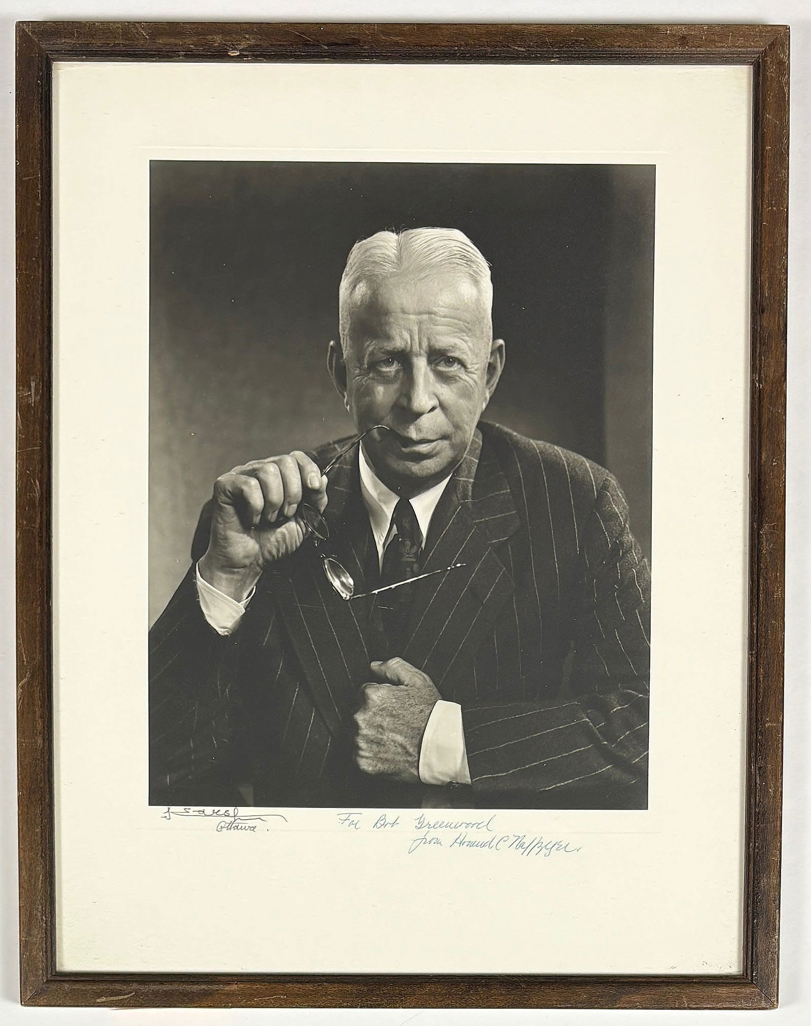 Yousuf Karsh, Portrait of Dr. Howard C. Naffziger, Gelatin Silver Print, Dual-Signed (1 of 4)