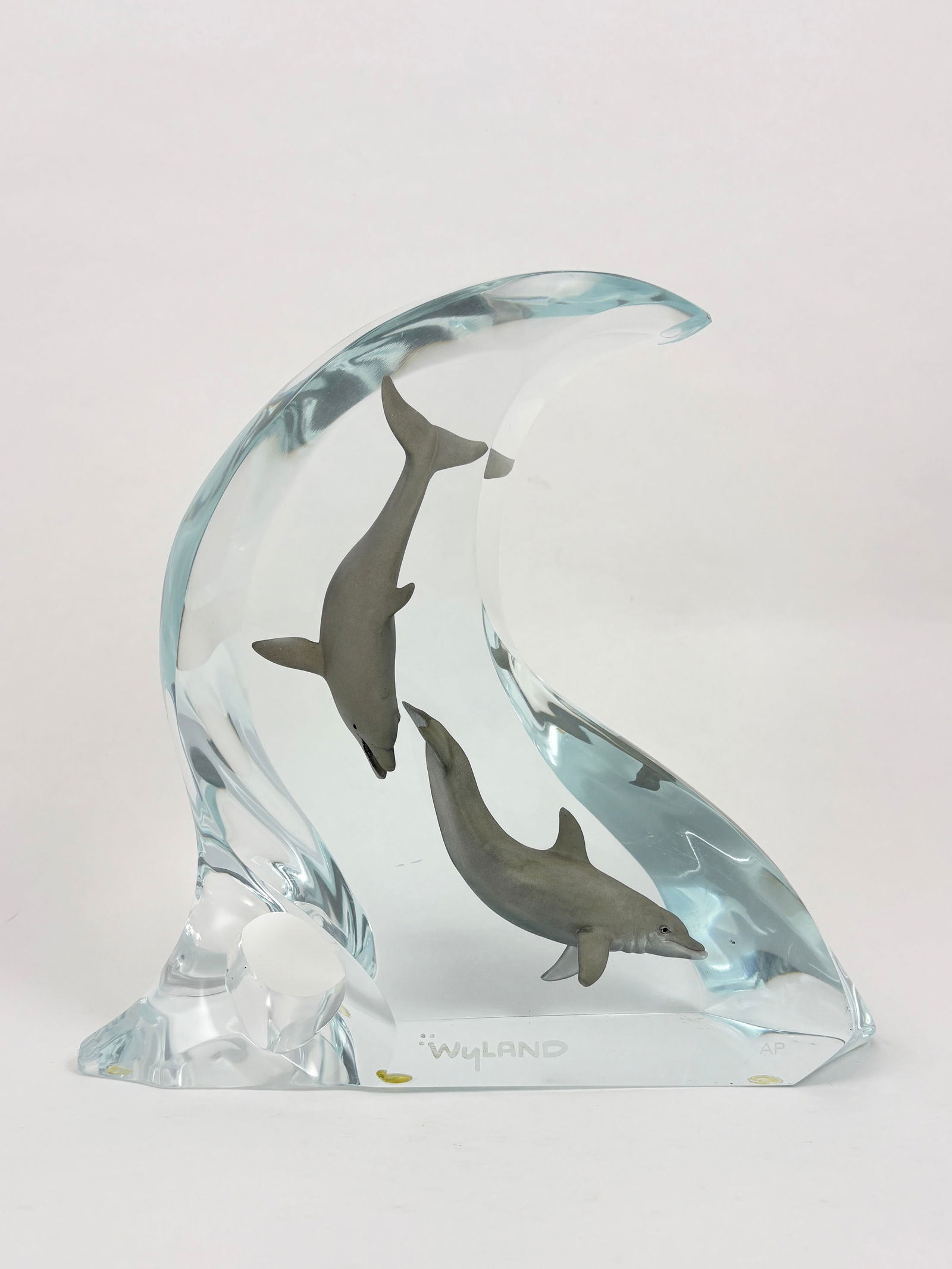 Robert Wyland - Acrylic Sculpture, Dolphins (1 of 6)