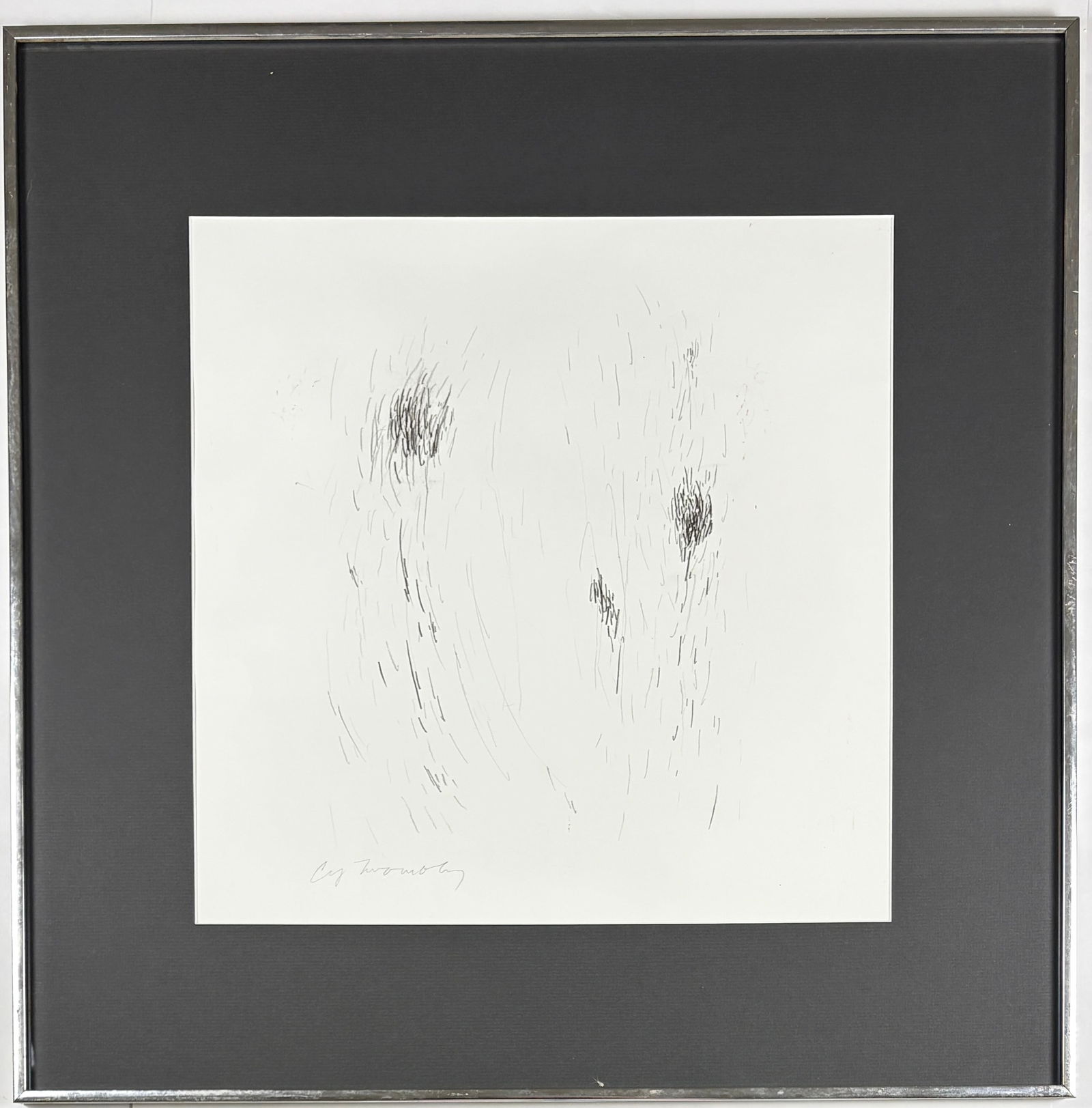 Cy Twombly – Untitled Pencil Drawing, Attributed, Signed (1 of 5)