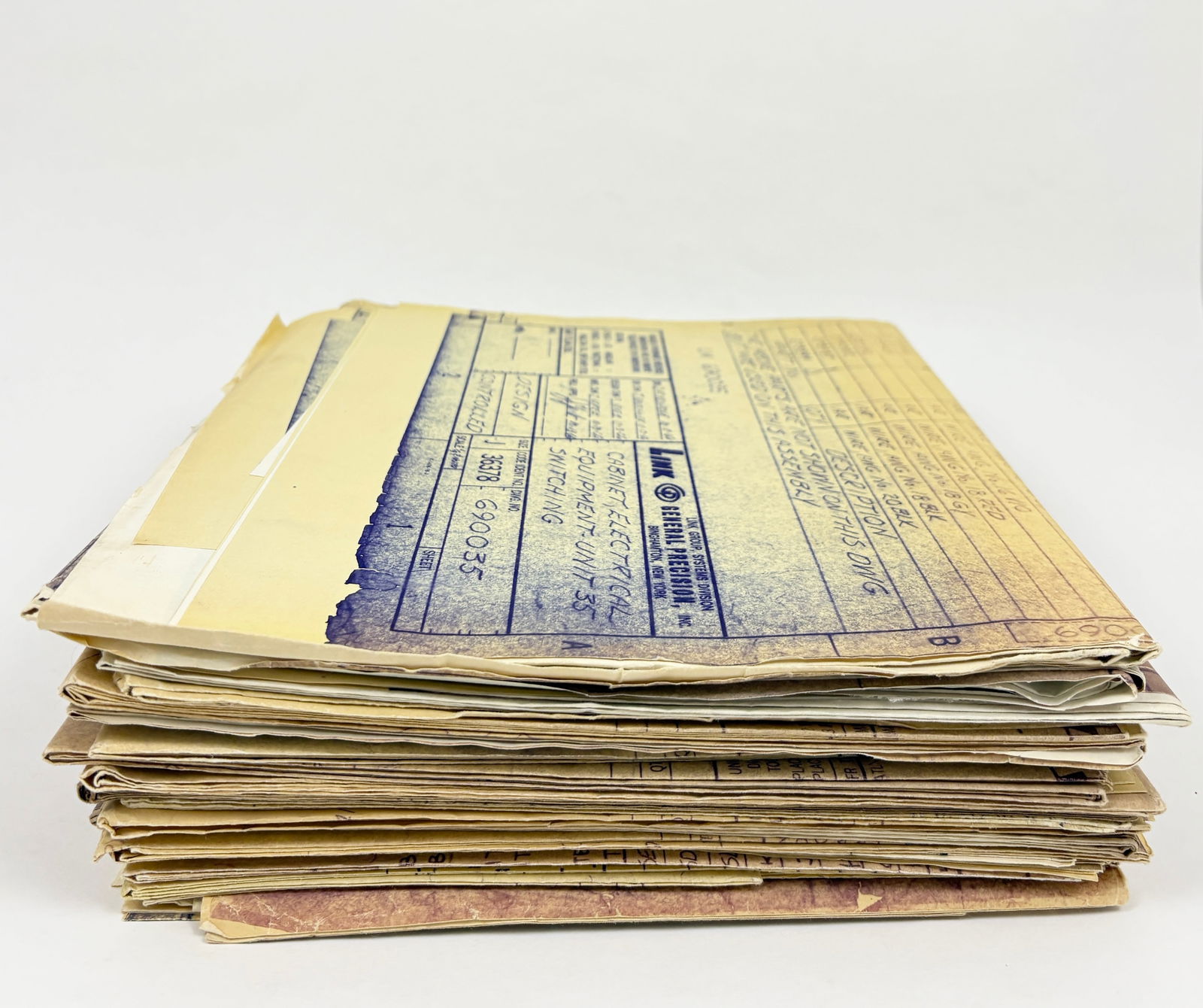 Large Lot of NASA Apollo-Era Master Copy Blueprints (1 of 18)