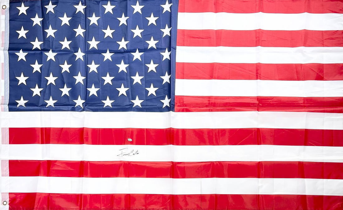 Jimmy Carter - Hand Signed, American Flag (1 of 3)