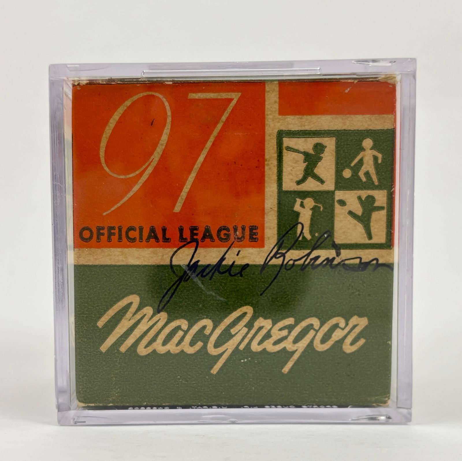 Jackie Robinson – Hand Signed MacGregor Baseball Box (1 of 5)