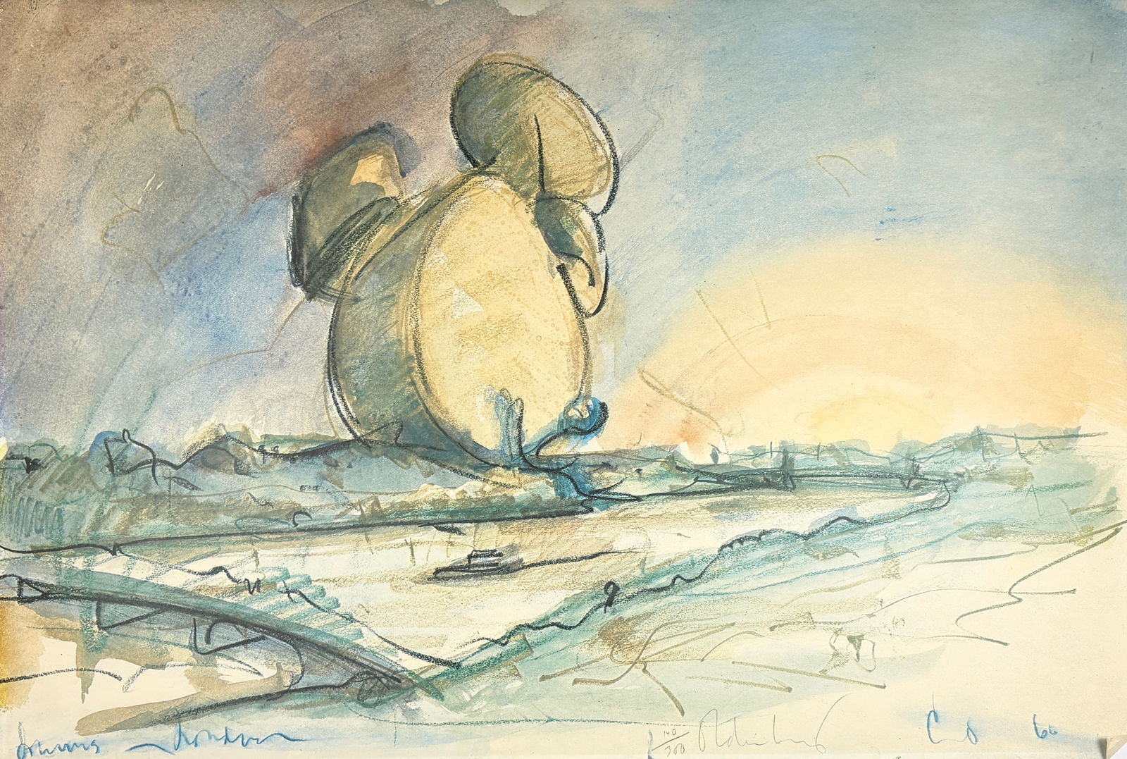 Claes Oldeburg - Lithograph, Pencil Signed & Numbered (1 of 10)